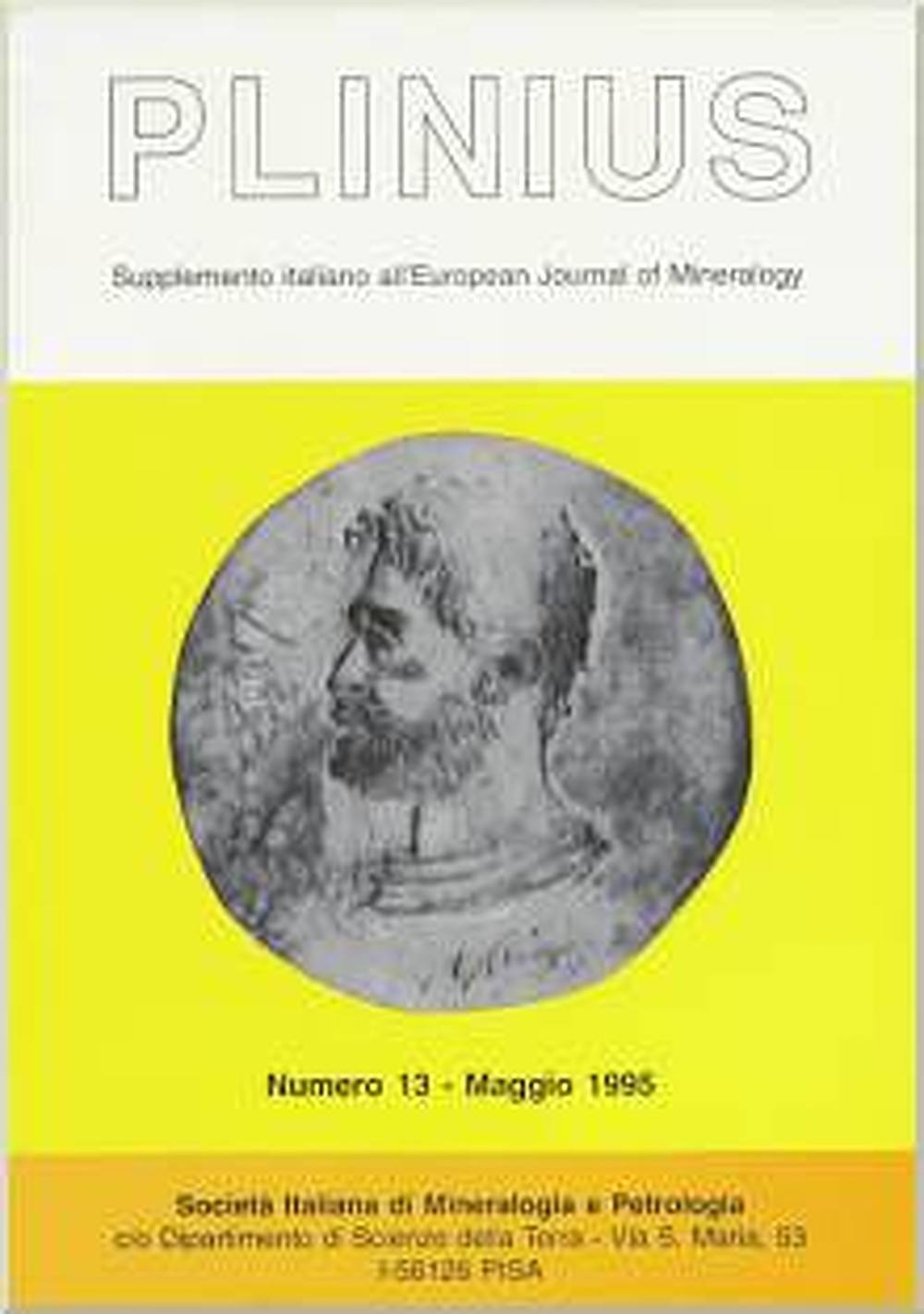 Umschlagbild des Buches:  - Plinius Supplemento italiano all'European Journal of Mineralogy