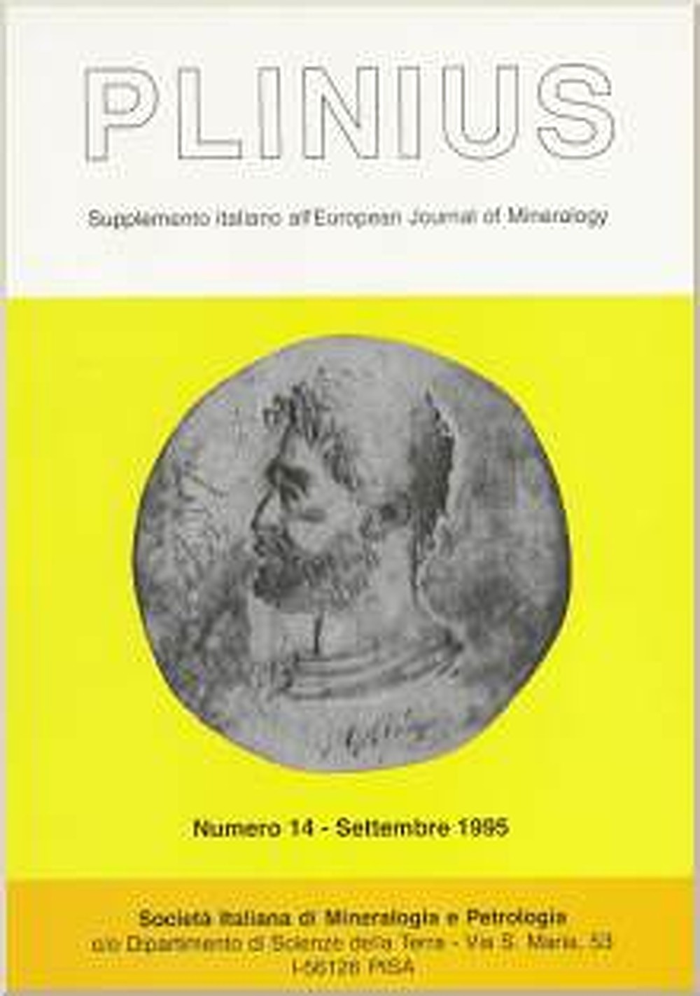 Image de couverture de:  - Plinius Supplemento italiano all'European Journal of Mineralogy