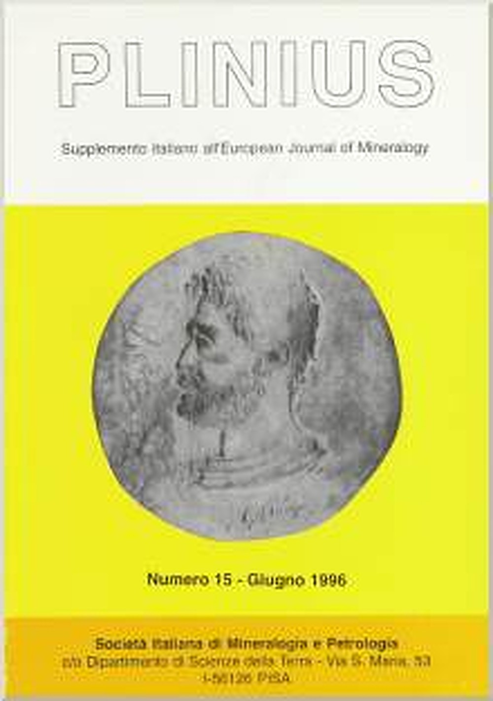Image de couverture de:  - Plinius Supplemento italiano all'European Journal of Mineralogy