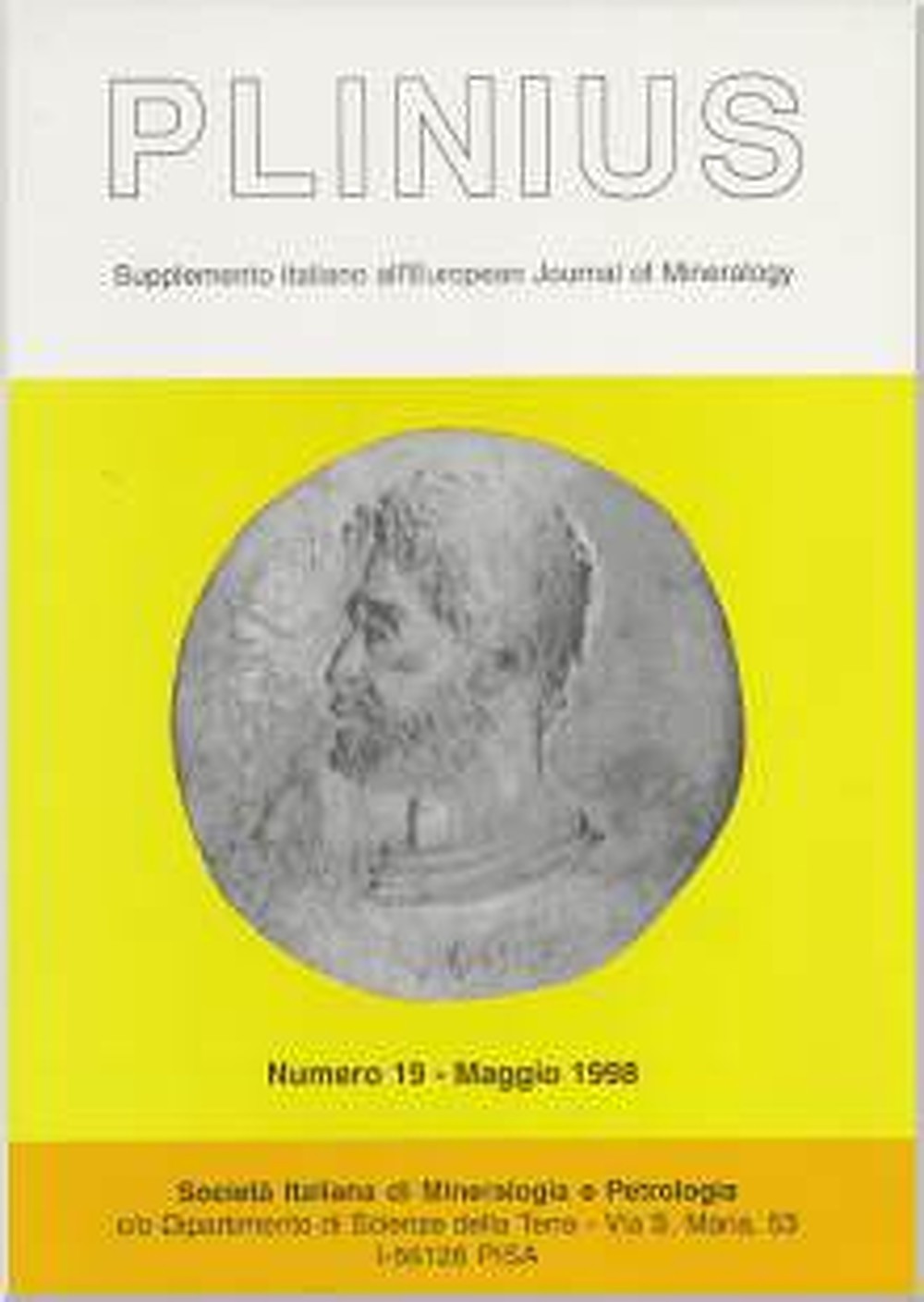 Image de couverture de:  - Plinius Supplemento italiano all' European Journal of Mineralogy.