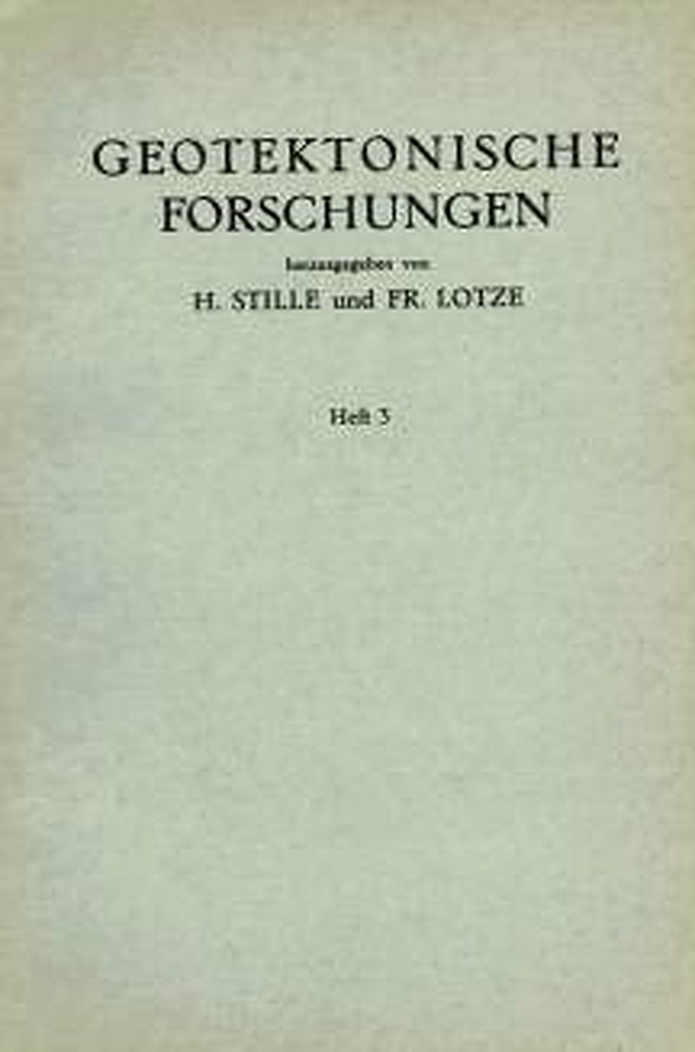 Cover image of:  - Zur germanotypen Tektonik II 