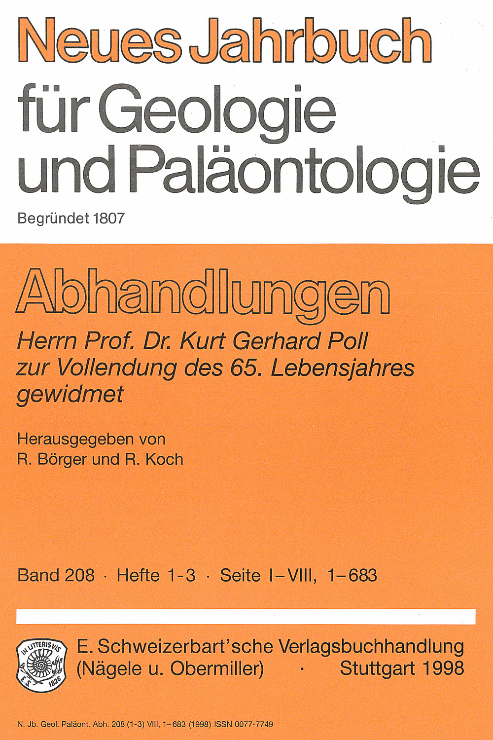 Cover image of: Herrn Prof. Dr. Kurt Gerhard Poll zur Vollendung des 65. Lebensjahres gewidmet