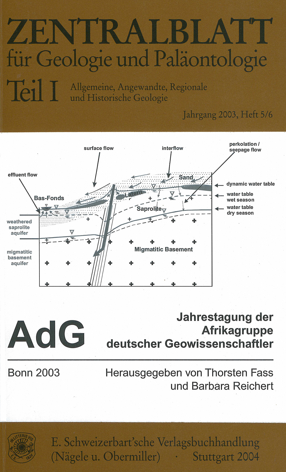 Cover image of:  - Geoprojekte und deren Nutzen für die Bevölkerung Afrikas Jahrestagung der Afrikagruppe deutscher Geowissenschaftler