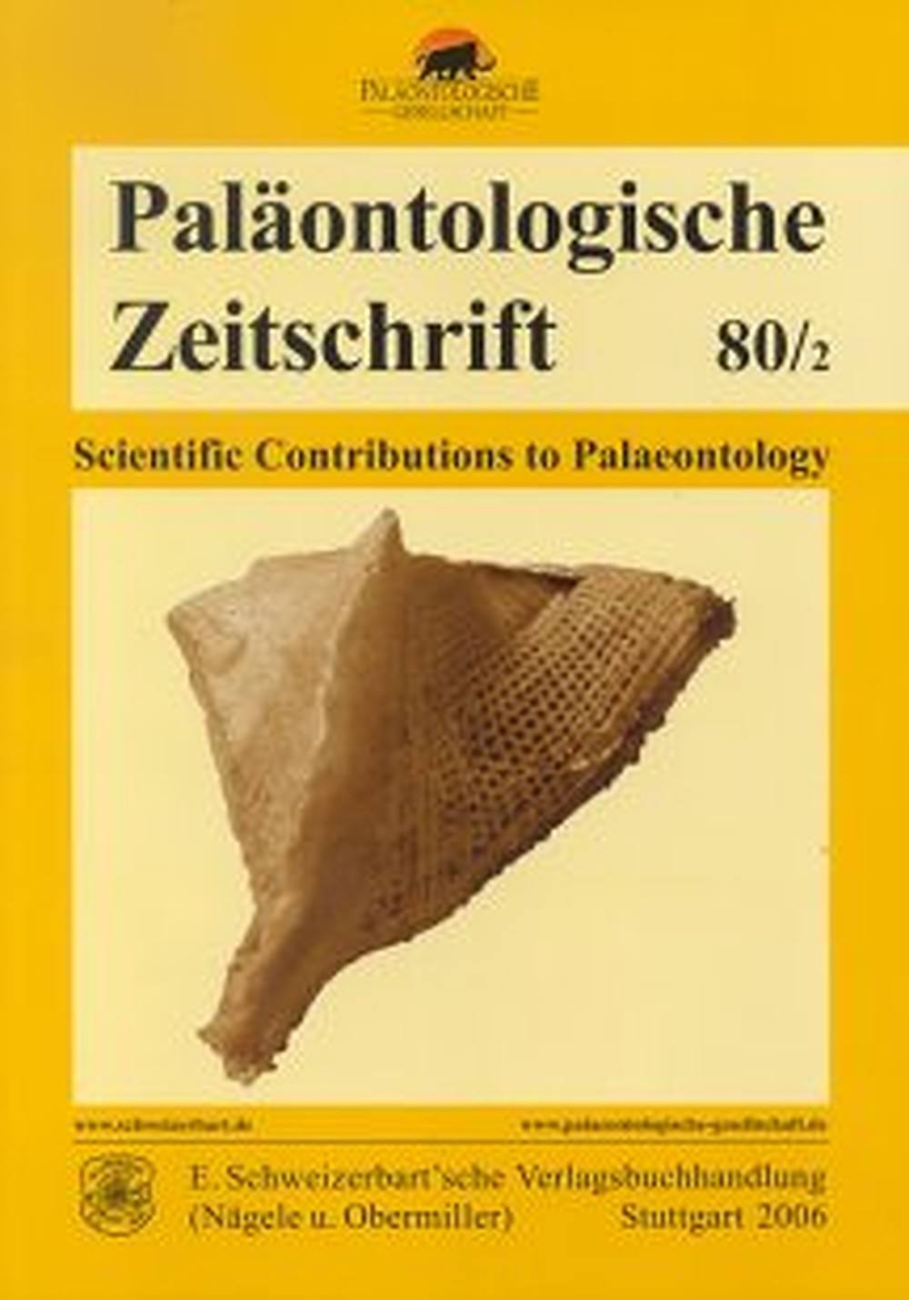 Umschlagbild des Buches:  - Palaeontologische Zeitschrift Band 80 Heft 2 