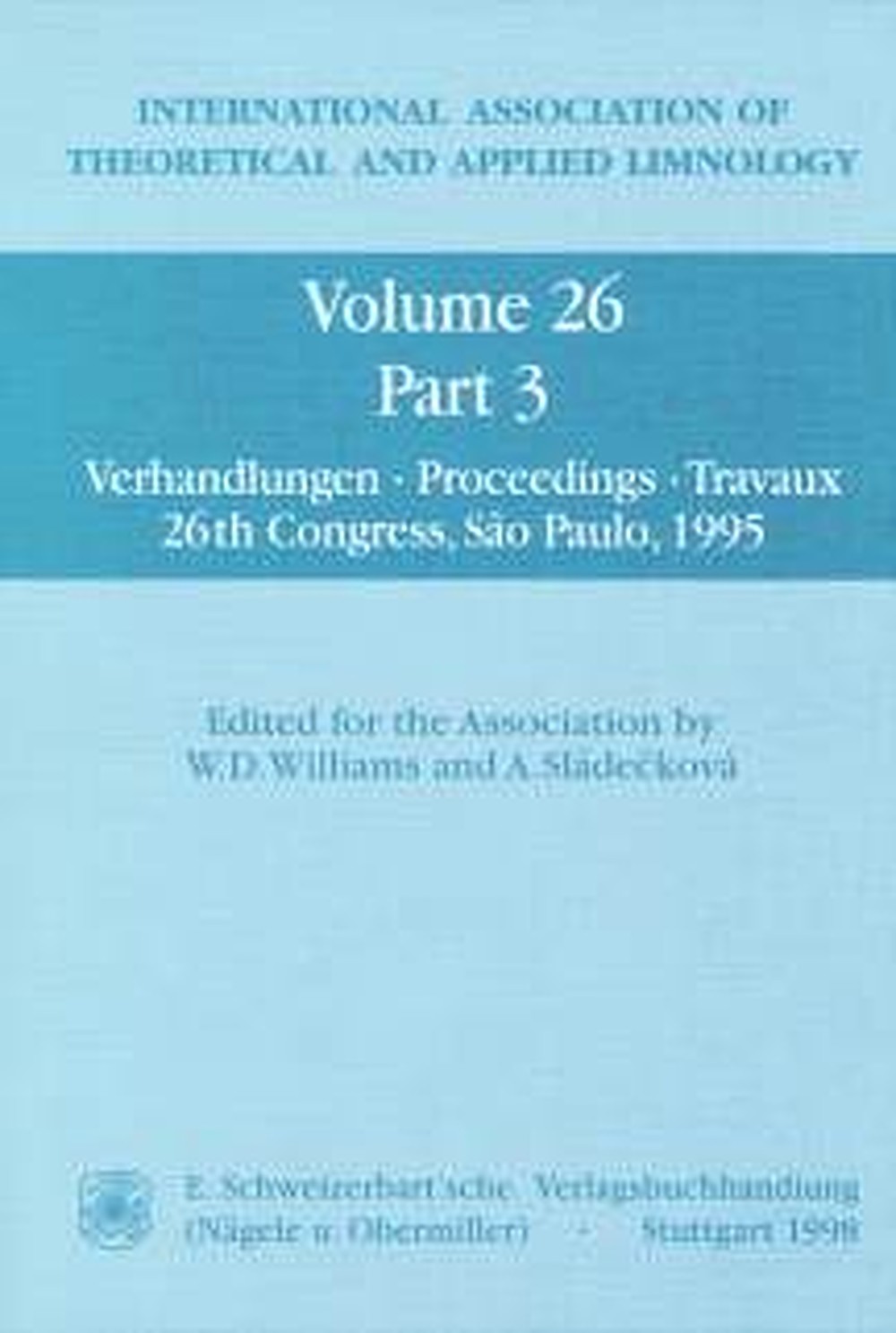 Cover image of:  - Congress in Sao Paulo 1995 