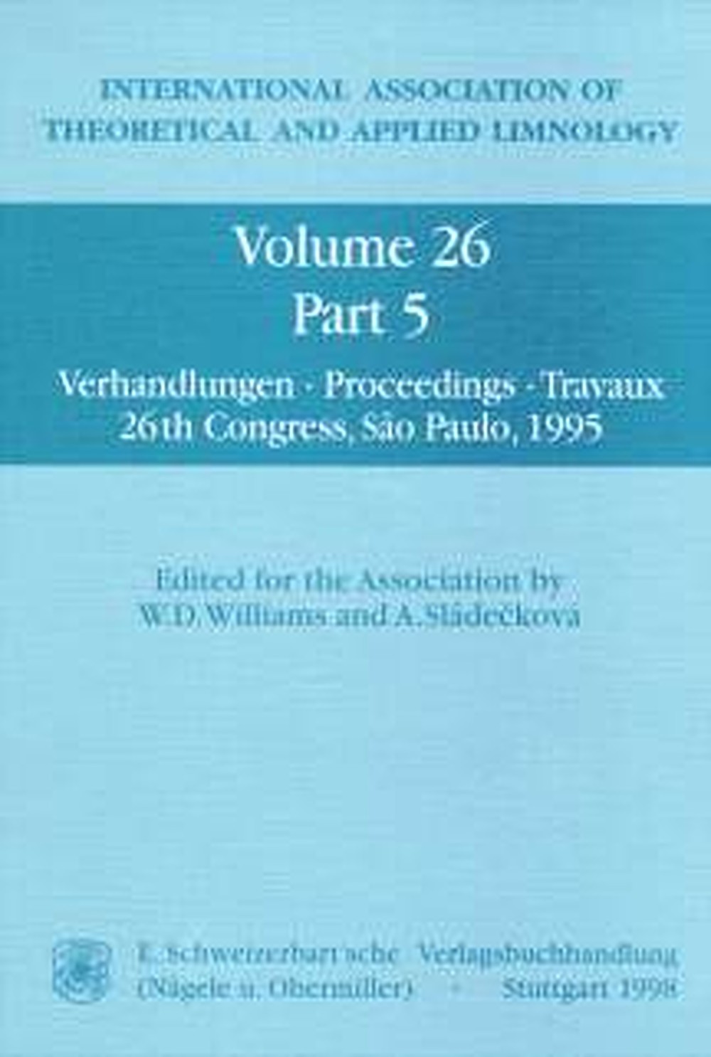 Cover image of:  - Congress in Sao Paulo 1995 