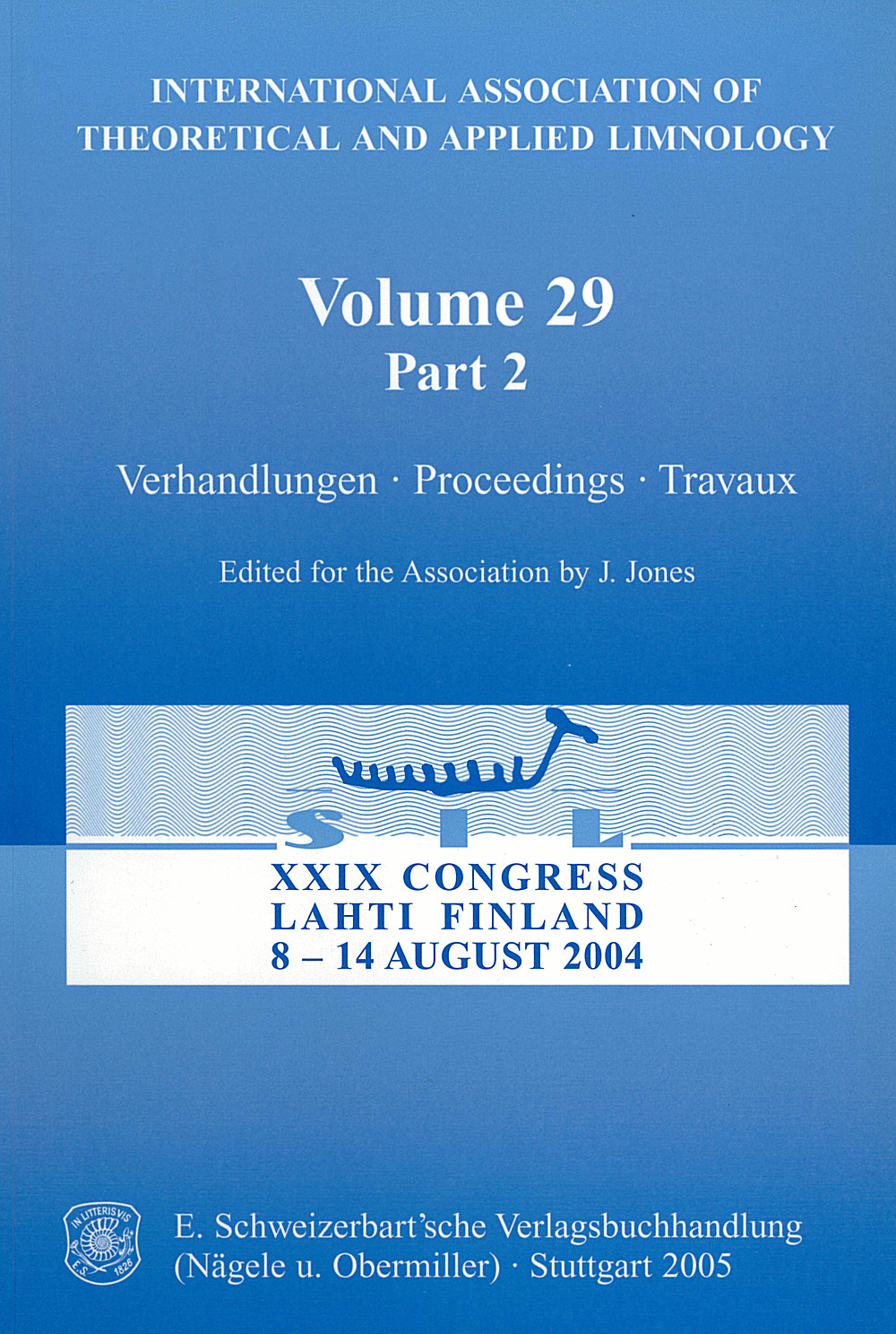Cover image of:  - XXIX Congress Lahti Finland, 8 - 14 August 2004 
