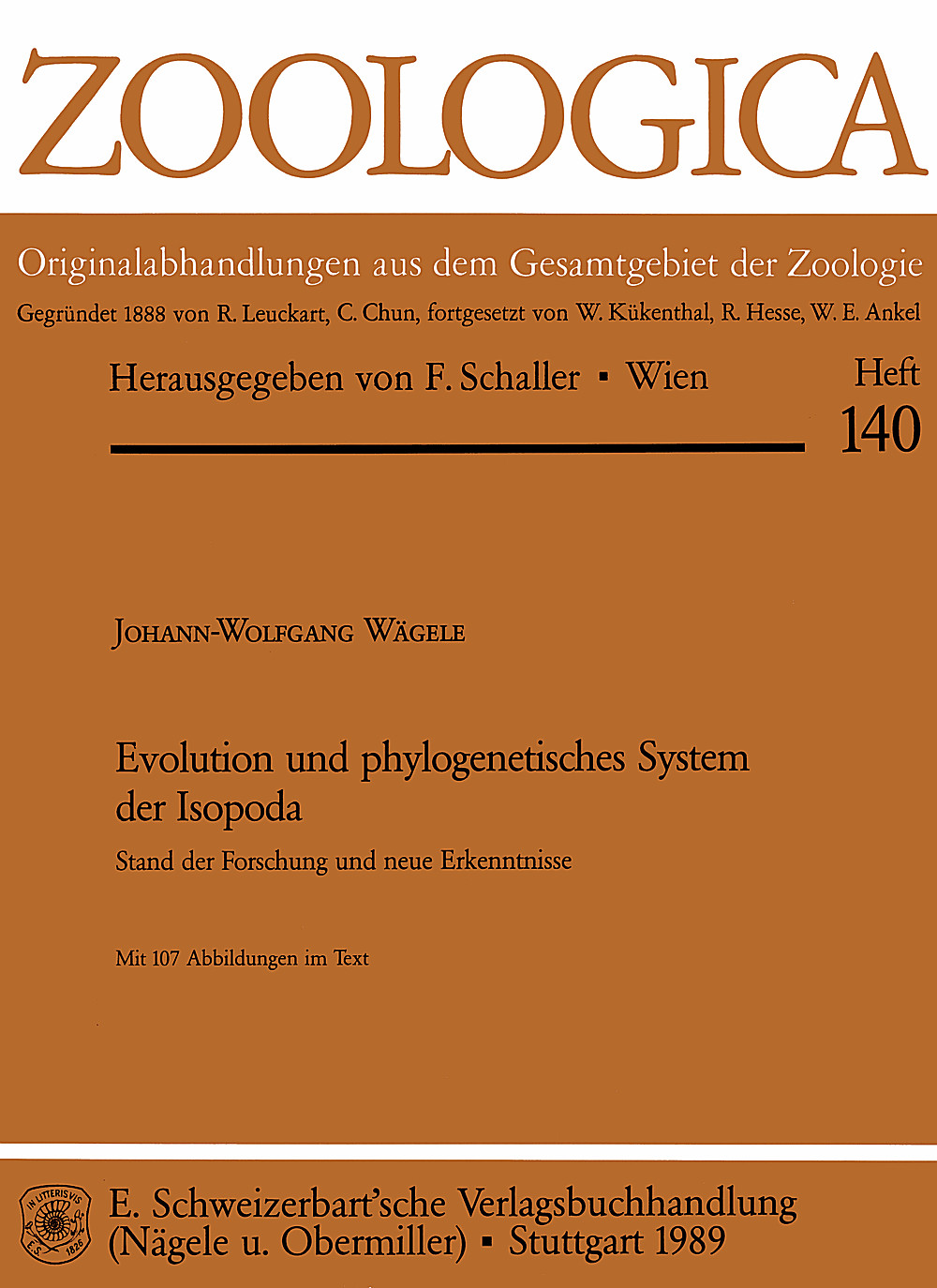 Image de couverture de: Johann-Wolfgang Wägele - Evolution und phylogenetisches System der Isopoda Stand der Forschung und neue Erkenntnisse
