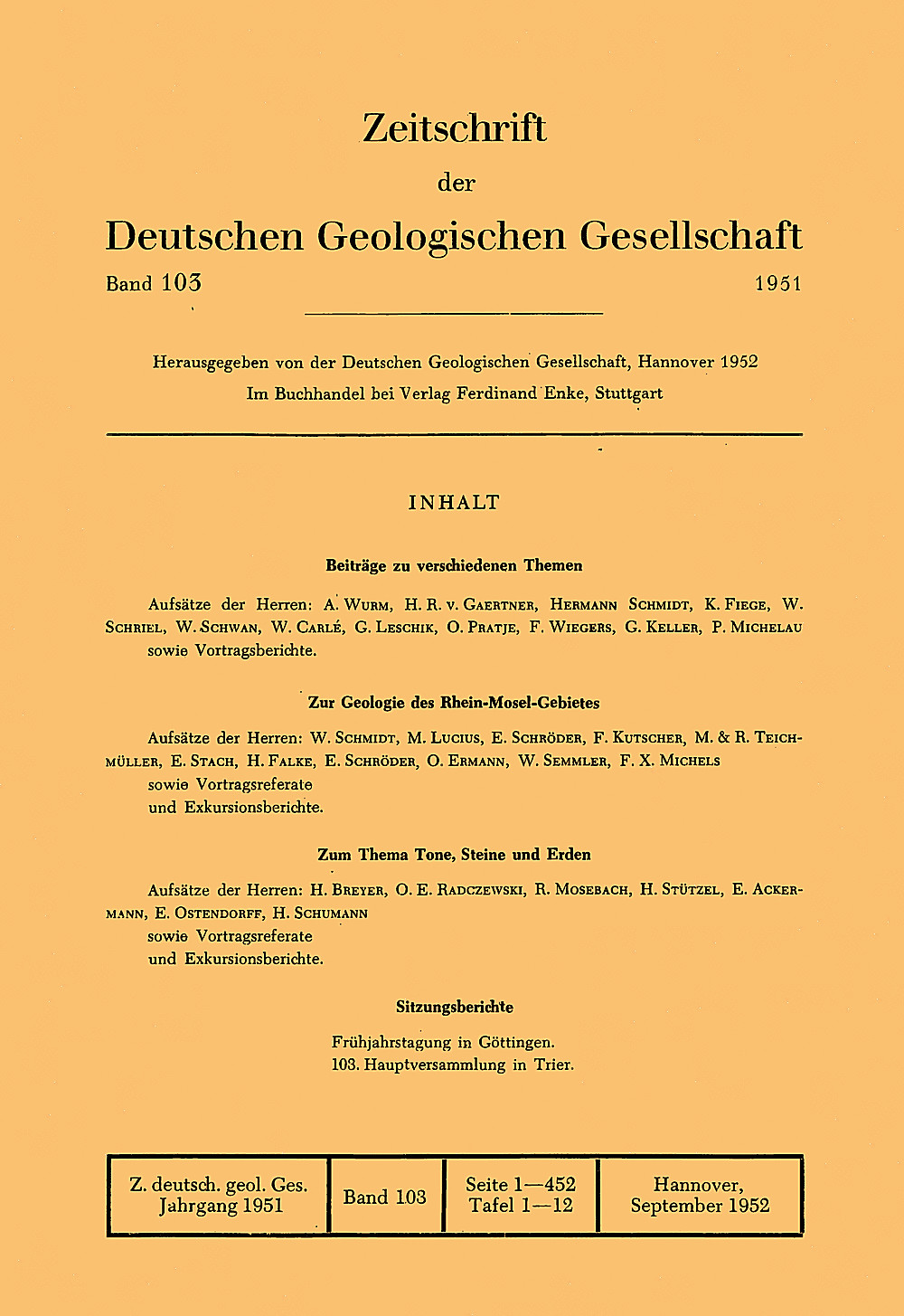 Image de couverture de: Zeitschrift der Deutschen Geologischen Gesellschaft Band 113 Heft 2-3