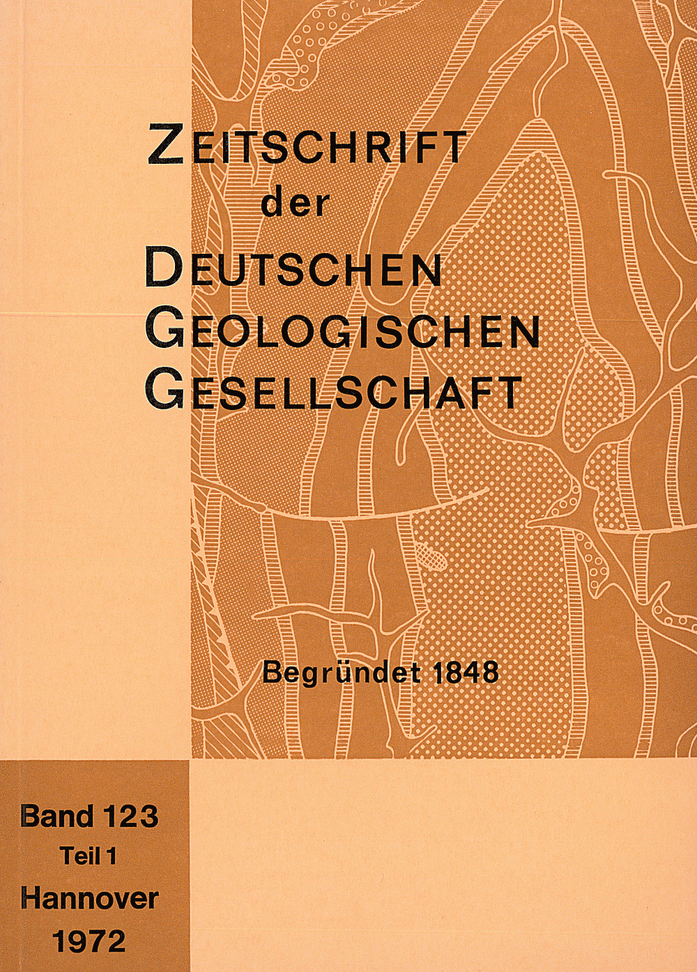 Cover image of: Zeitschrift der Deutschen Geologischen Gesellschaft Band 123 Heft 1