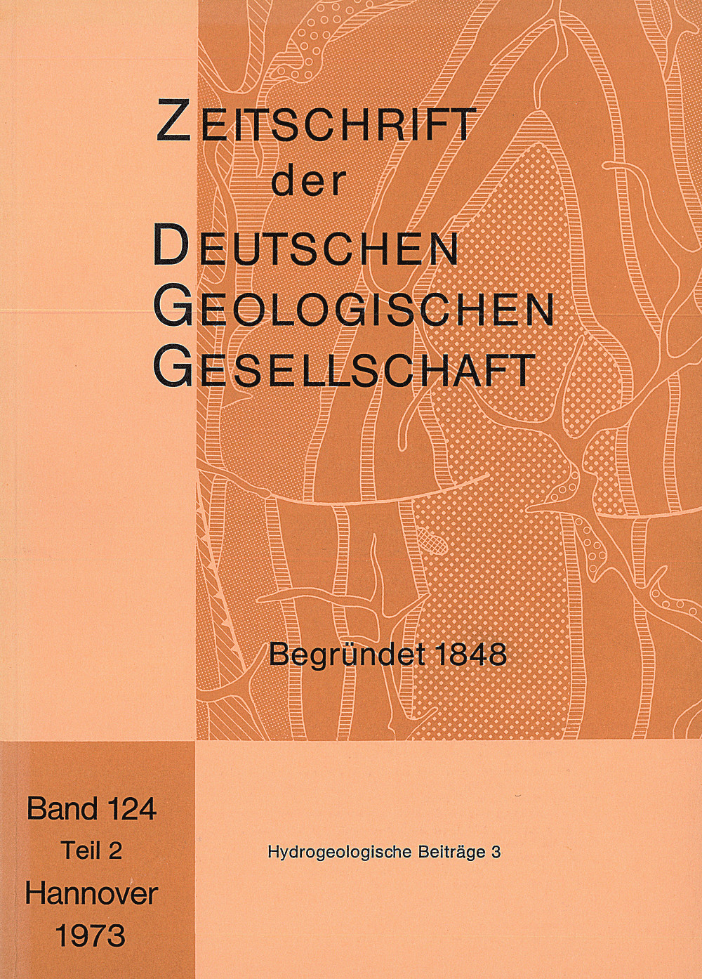 Umschlagbild des Buches: Zeitschrift der Deutschen Geologischen Gesellschaft Band 124 Heft 2