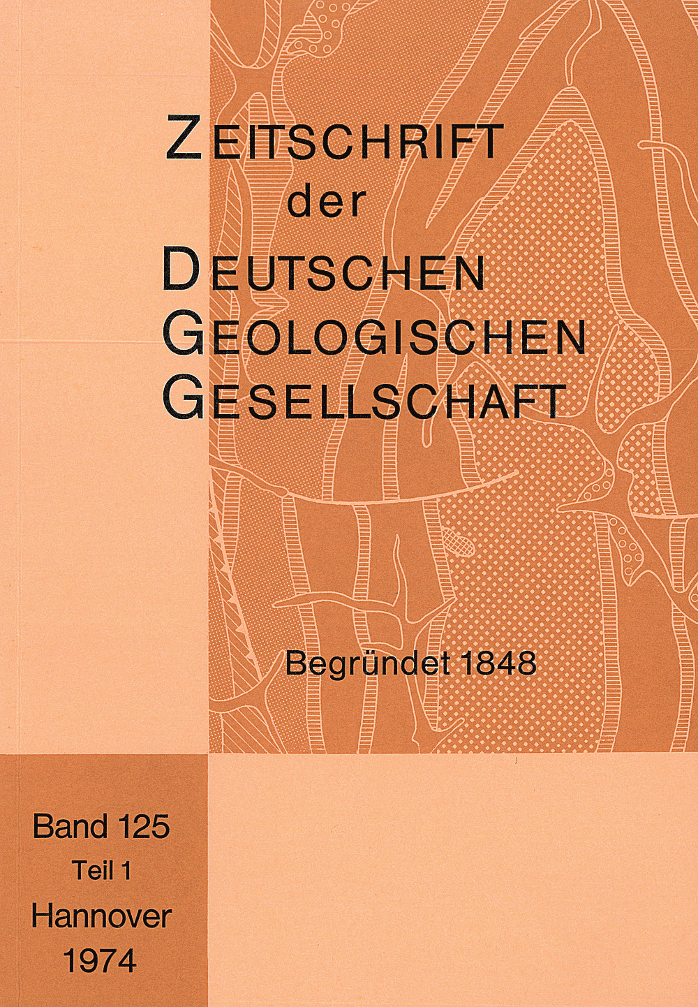 Cover image of: Zeitschrift der Deutschen Geologischen Gesellschaft Band 125 Heft 1