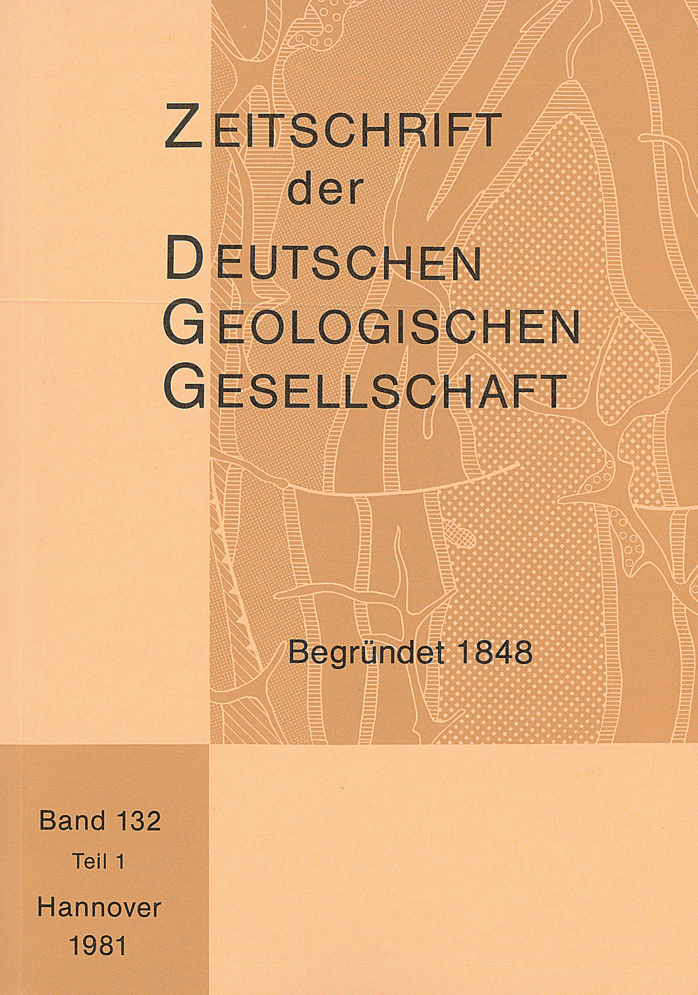 Image de couverture de: Zeitschrift der Deutschen Geologischen Gesellschaft Band 132 Heft 1