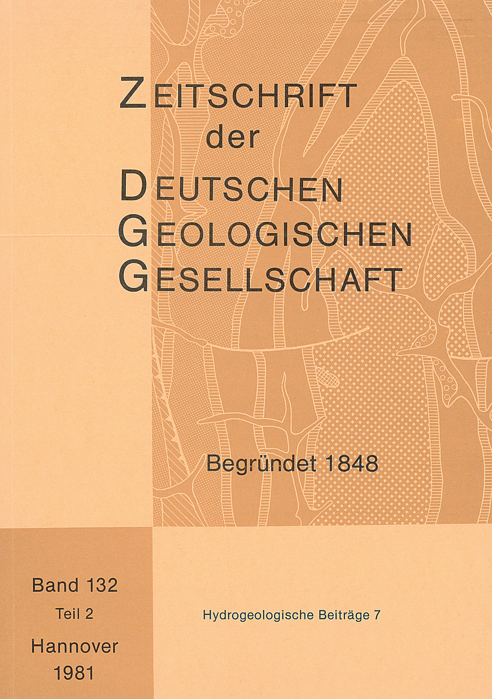 Image de couverture de: Zeitschrift der Deutschen Geologischen Gesellschaft Band 132 Heft 2