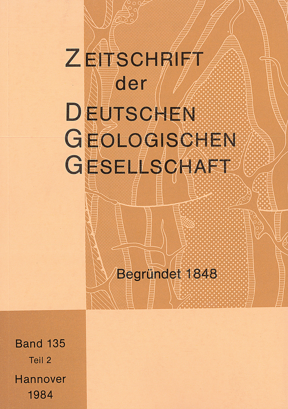 Image de couverture de: Zeitschrift der Deutschen Geologischen Gesellschaft Band 135 Heft 2