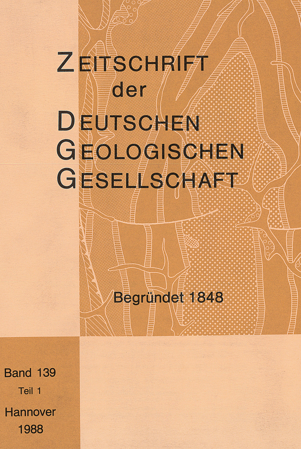 Cover image of: Zeitschrift der Deutschen Geologischen Gesellschaft Band 139 Heft 1
