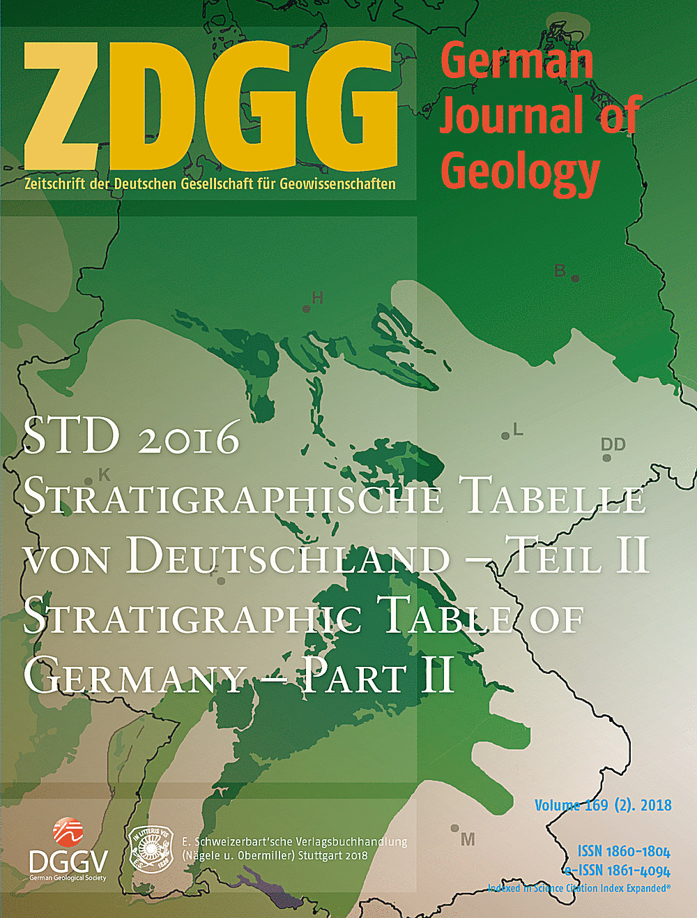 Cover image of: STD 2016 <br>
Stratigraphische Tabelle von Deutschland - Teil II <br>
Stratigraphic Table of Germany - Part II