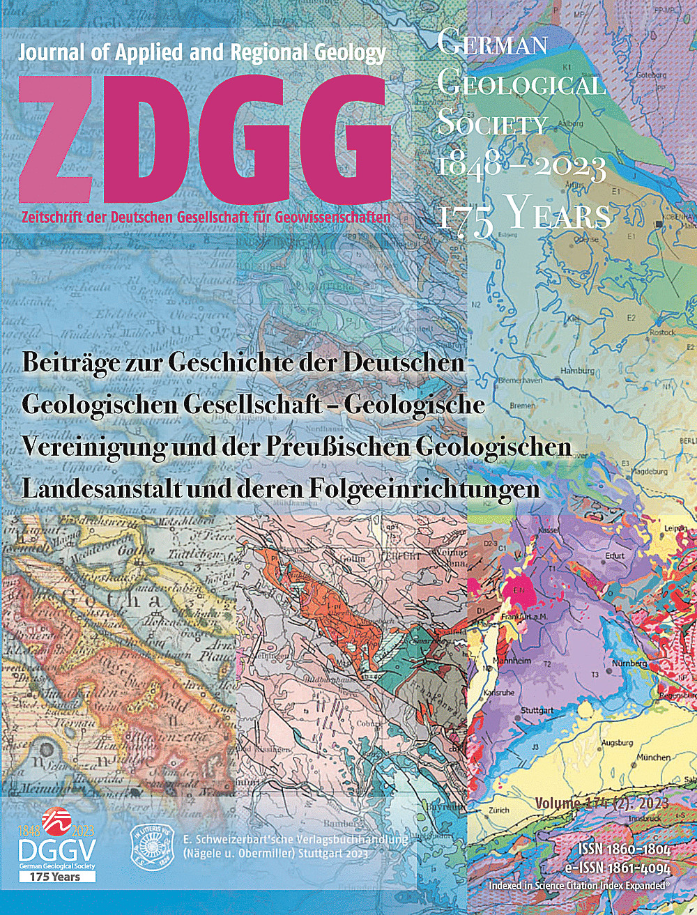 Cover image of: Beiträge zur Geschichte der Deutschen Geologischen Gesellschaft - Geologische Vereinigung und der Preußischen Geologischen Landesanstalt und deren Folgeeinrichtungen