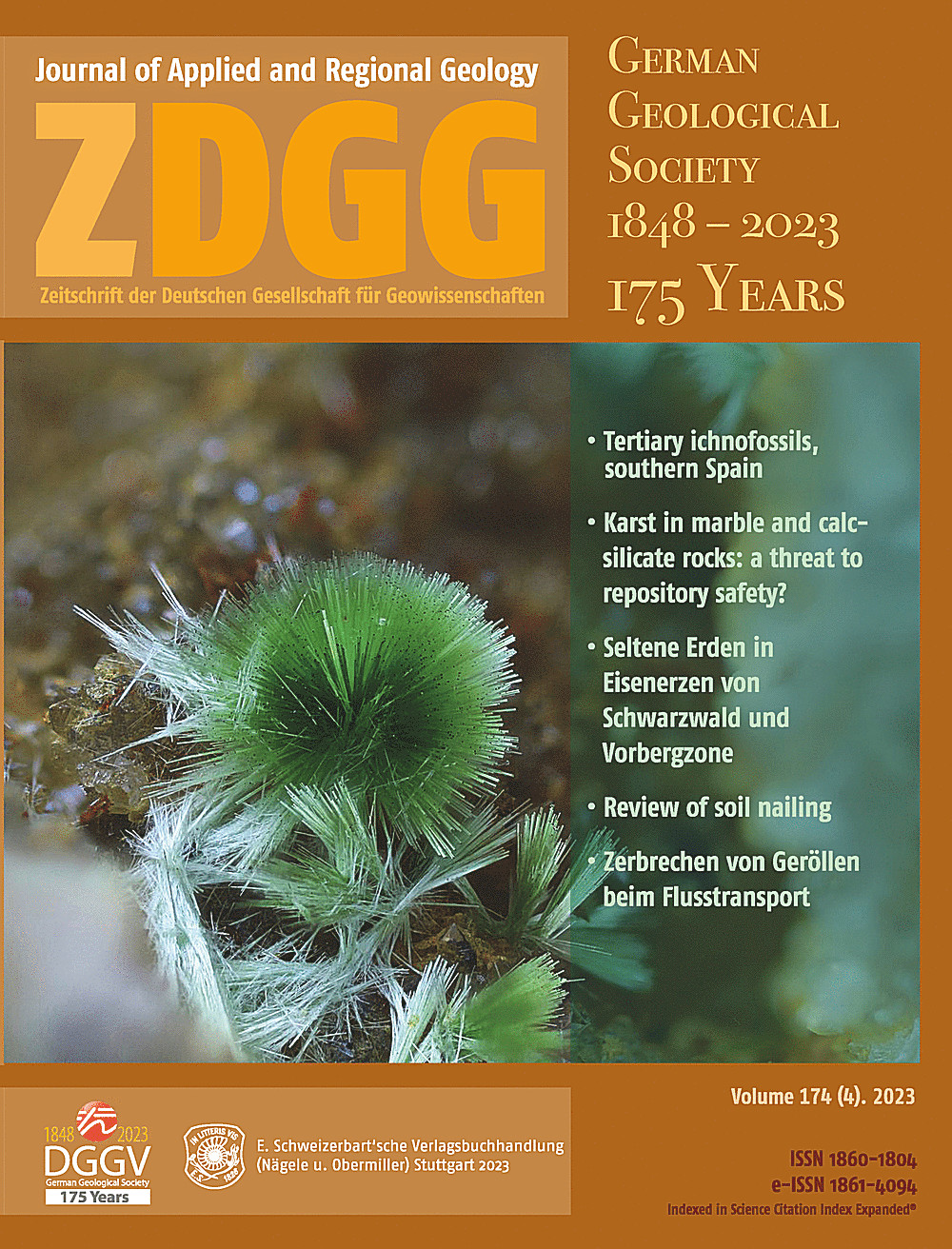 Cover image of: Zeitschrift der Deutschen Gesellschaft für Geowissenschaften Band 174 Heft 4