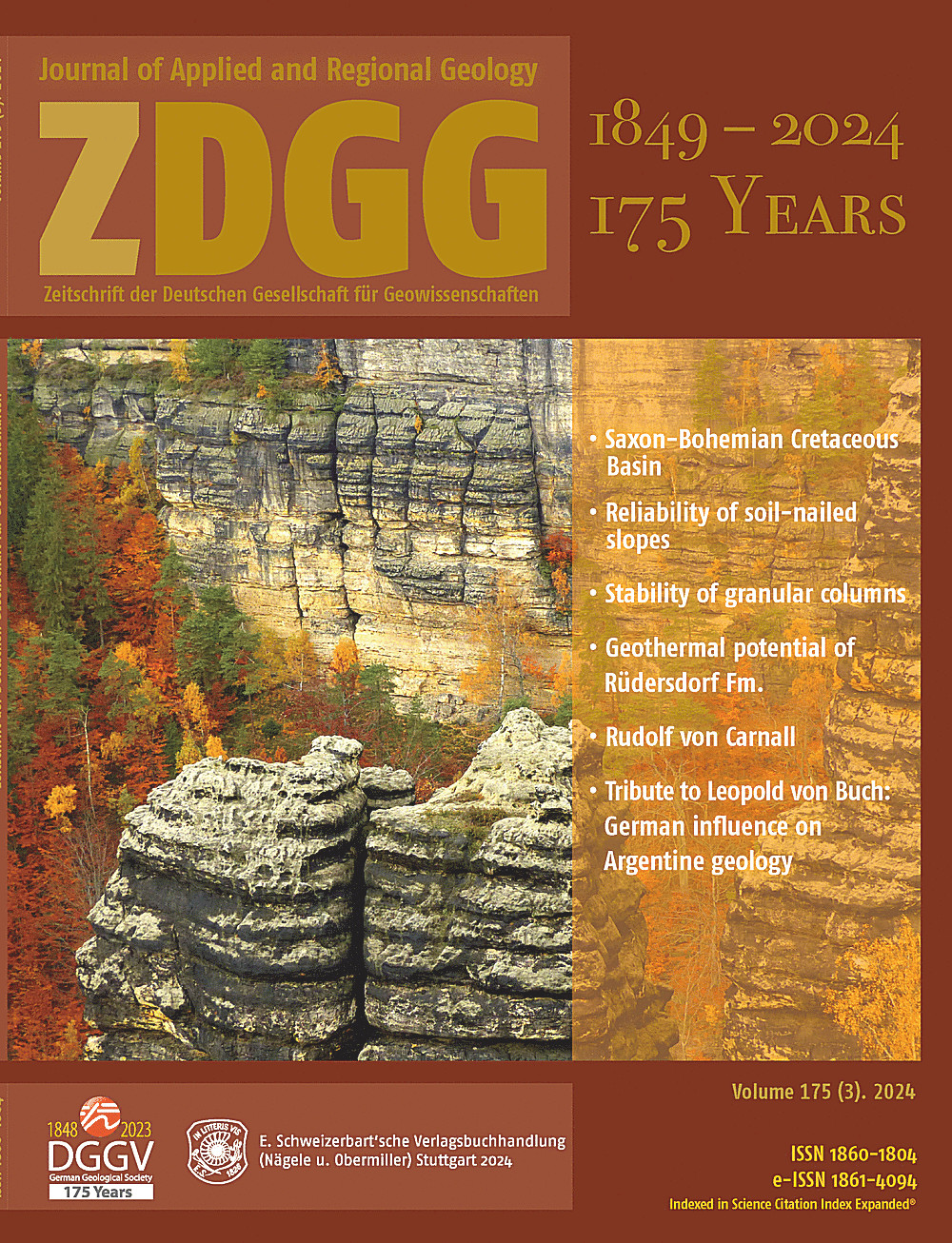 Cover image of: Zeitschrift der Deutschen Gesellschaft für Geowissenschaften Band 175 Heft 3
