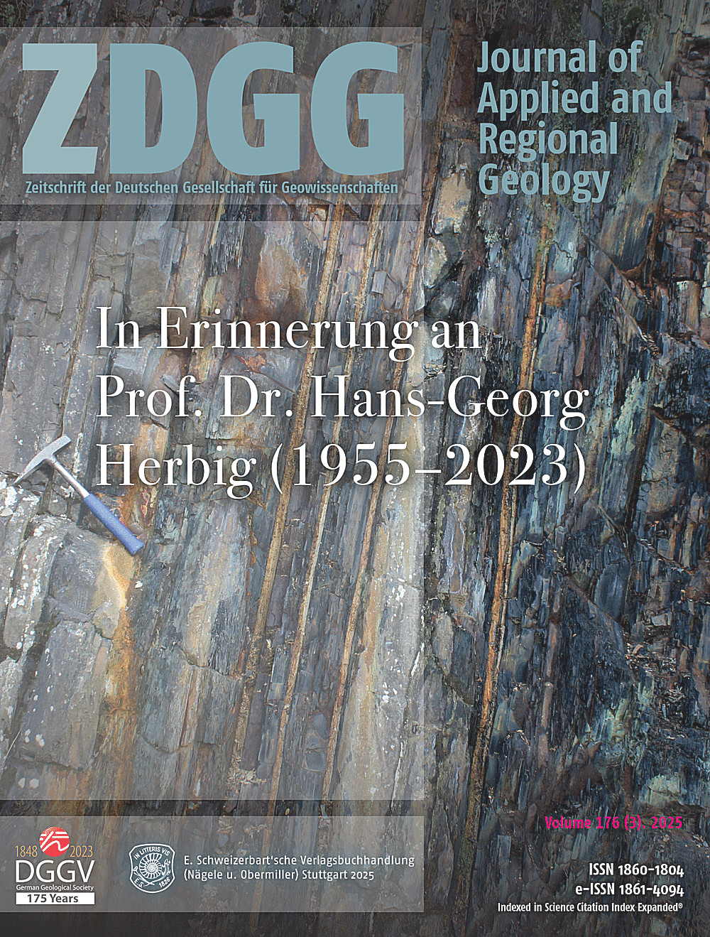 Cover image of: Zeitschrift der Deutschen Gesellschaft für Geowissenschaften Band 176 Heft 3