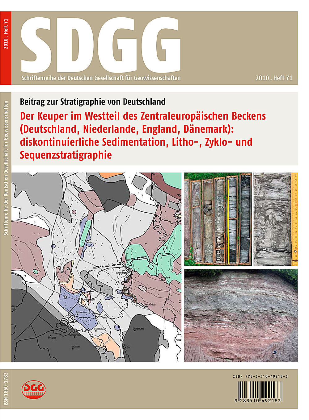 Cover image of: Der Keuper im Westteil des Zentraleuropäischen Beckens (Deutschland, Niederlande, England, Dänemark): diskontinuierliche Sedimentation, Litho-, Zyklo- und Sequenzstratigraphie

