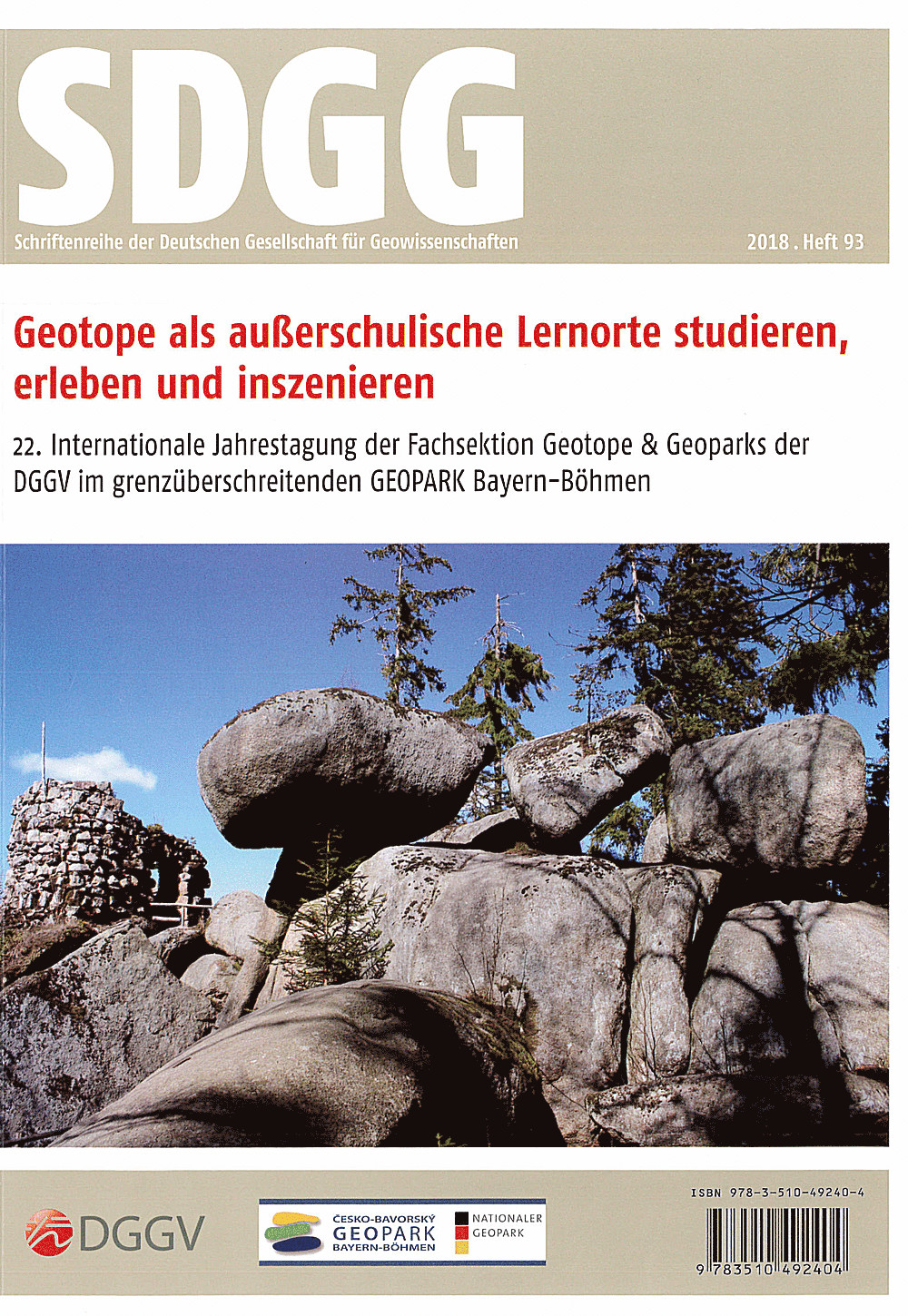 Umschlagbild des Buches: Geotope als außerschulische  Lernorte studieren, erleben und inszenieren.