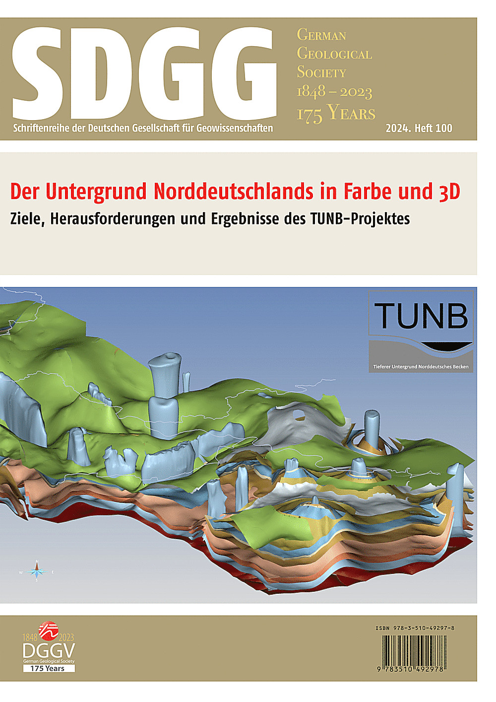 Cover image of: Der Untergrund Norddeutschlands in Farbe und 3D