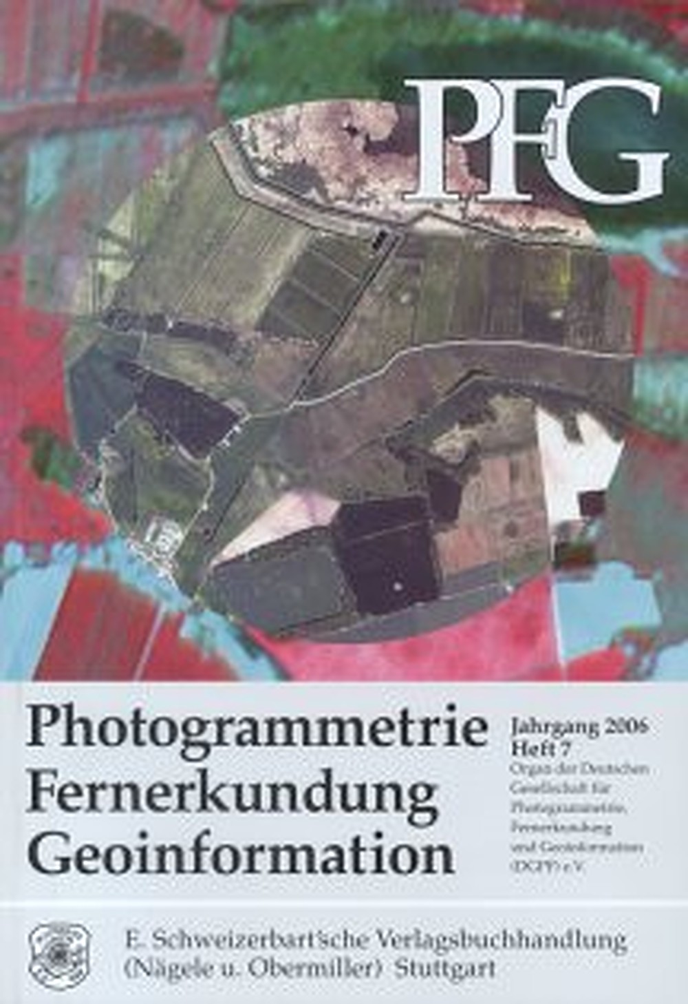 Cover image of:  - Photogrammetrie - Fernerkundung - Geoinformation Jahrgang 2006 Heft 7 