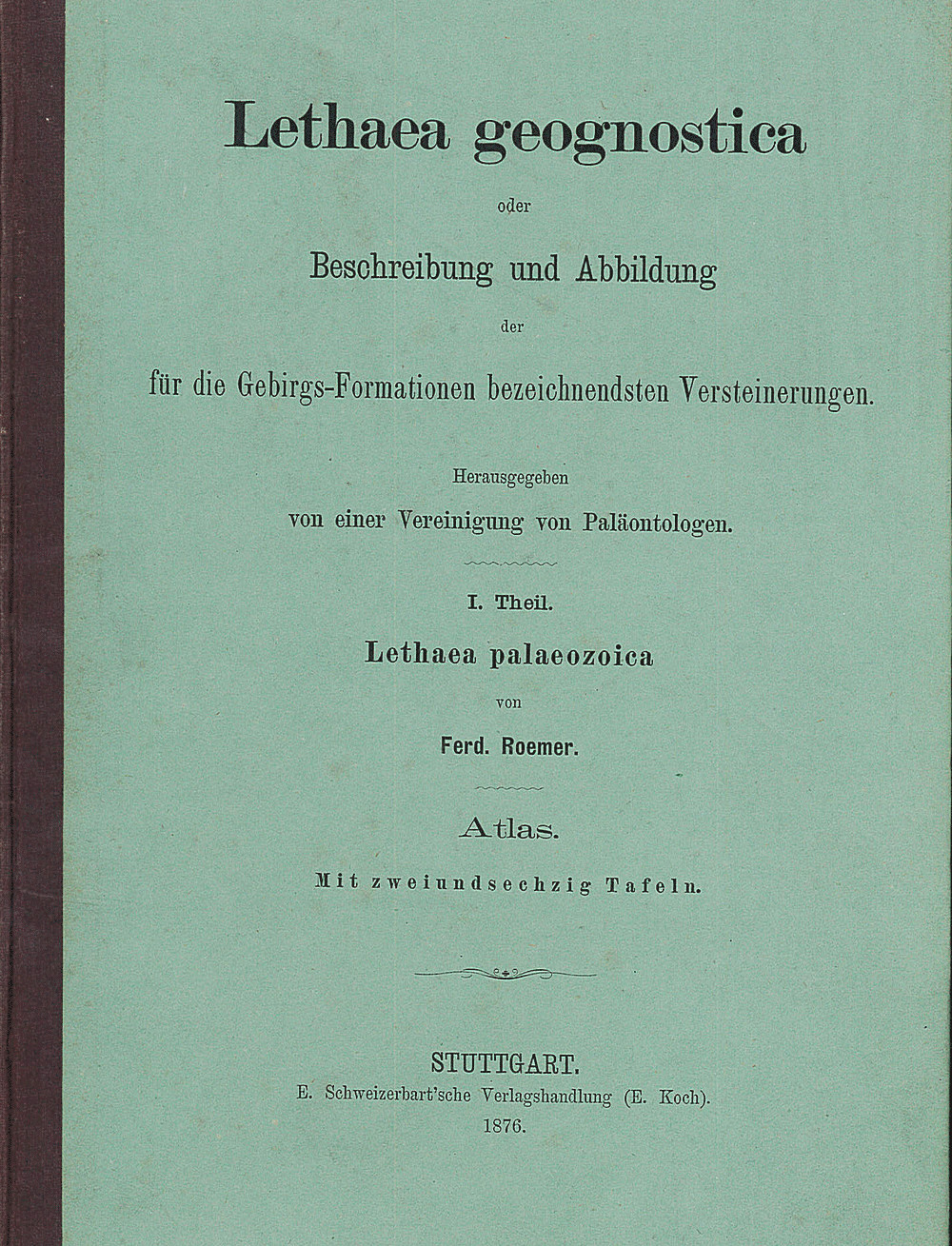 Cover image of: Ferdinand Roemer - Palaeozoikum Atlas