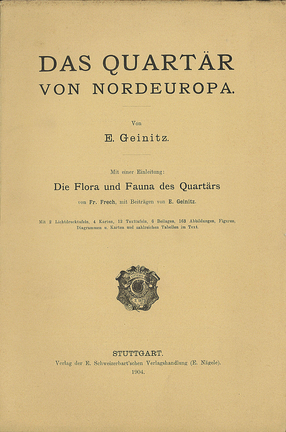 Cover image of:  - Das Caenozoicum. Quartär 