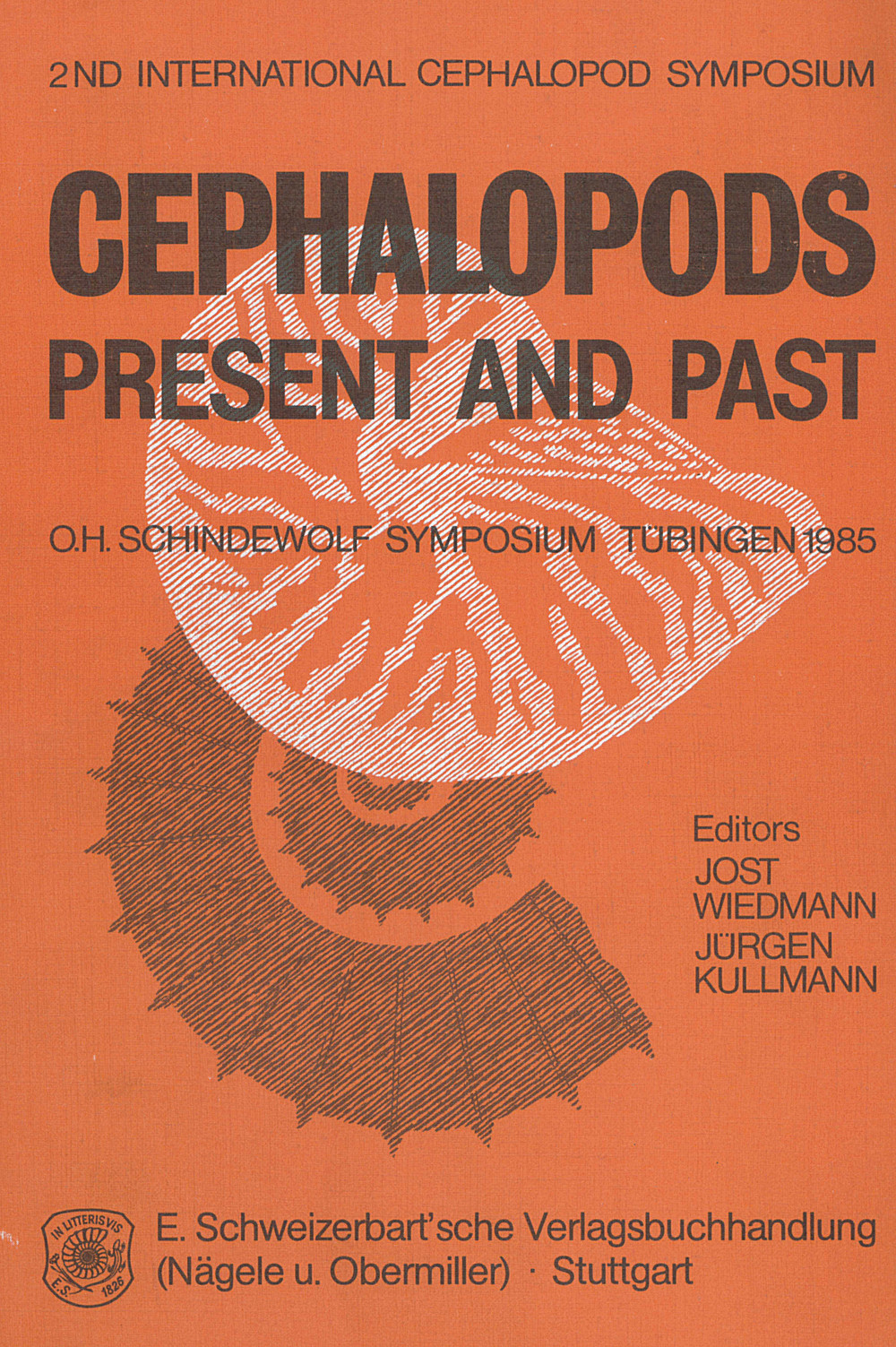 Umschlagbild des Buches:  - Cephalopods present and past O. H. Schindewolf-Symposium Tübingen 1985 
(2nd Internat. Cephalopod Symposium)