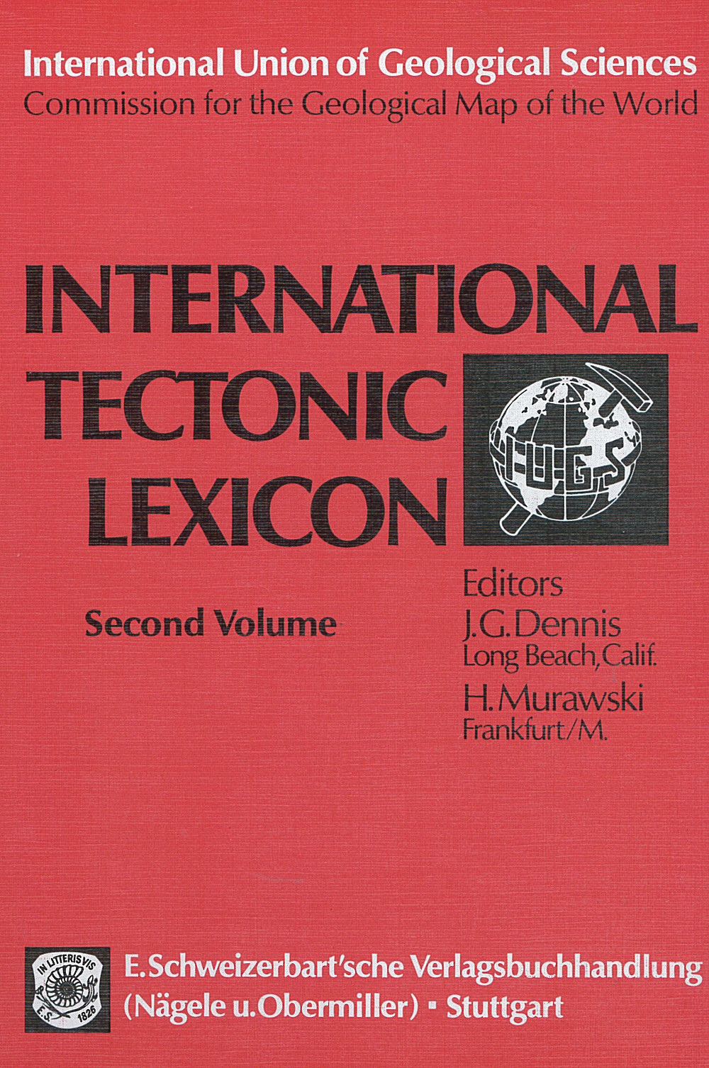 Cover image of:  - International Tectonic Lexicon Volume 2 - International Union of Geological 
Sciences/Comm. for the Geological Map of the World