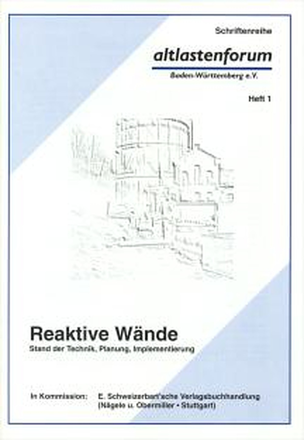 Umschlagbild des Buches: Georg Teutsch; Christoph Schüth; Reiner Melzer - Reaktive Wände Stand der Technik, Planung, Implementierung