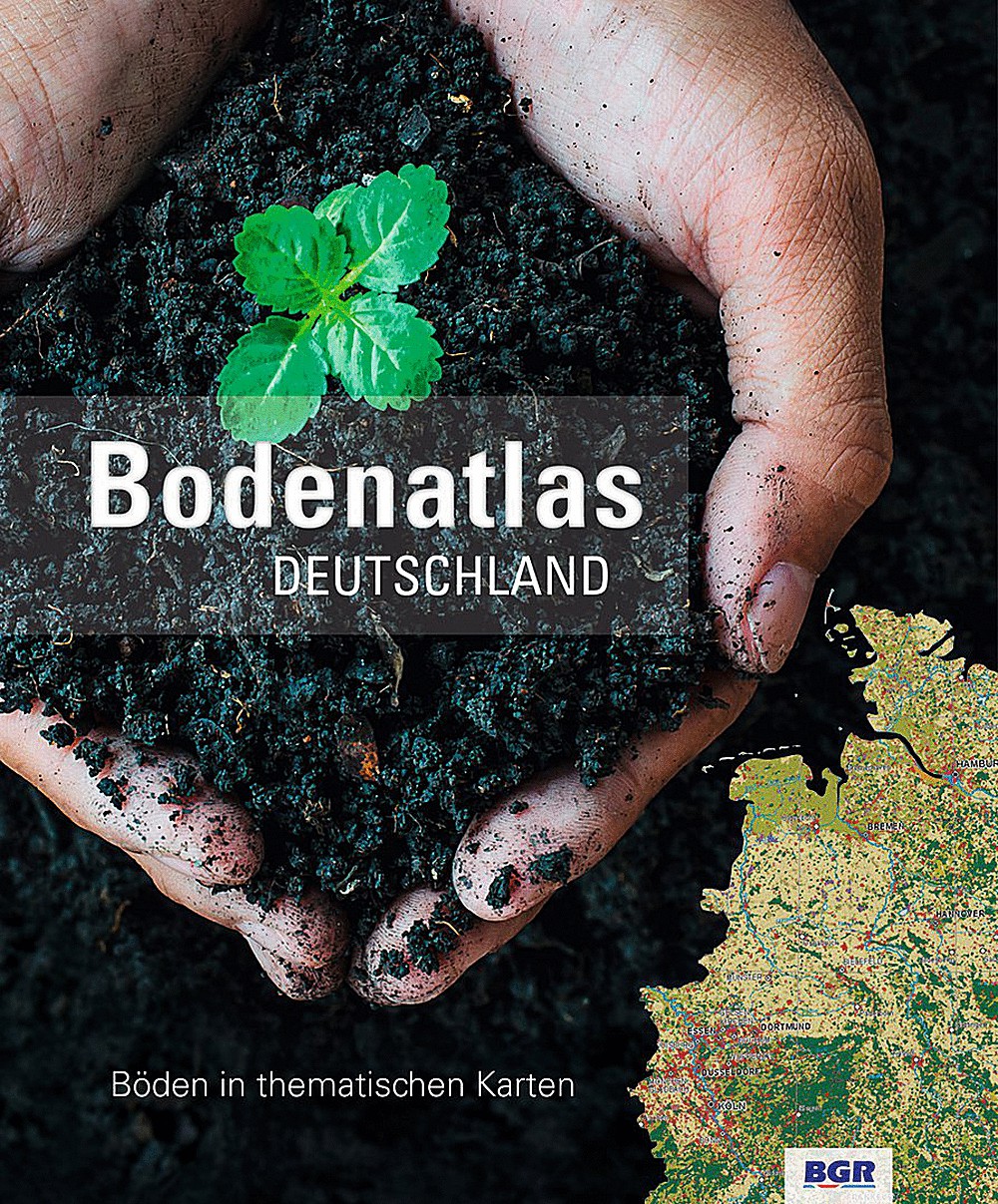 Umschlagbild des Buches:  - Bodenatlas Deutschland Böden in thematischen Karten