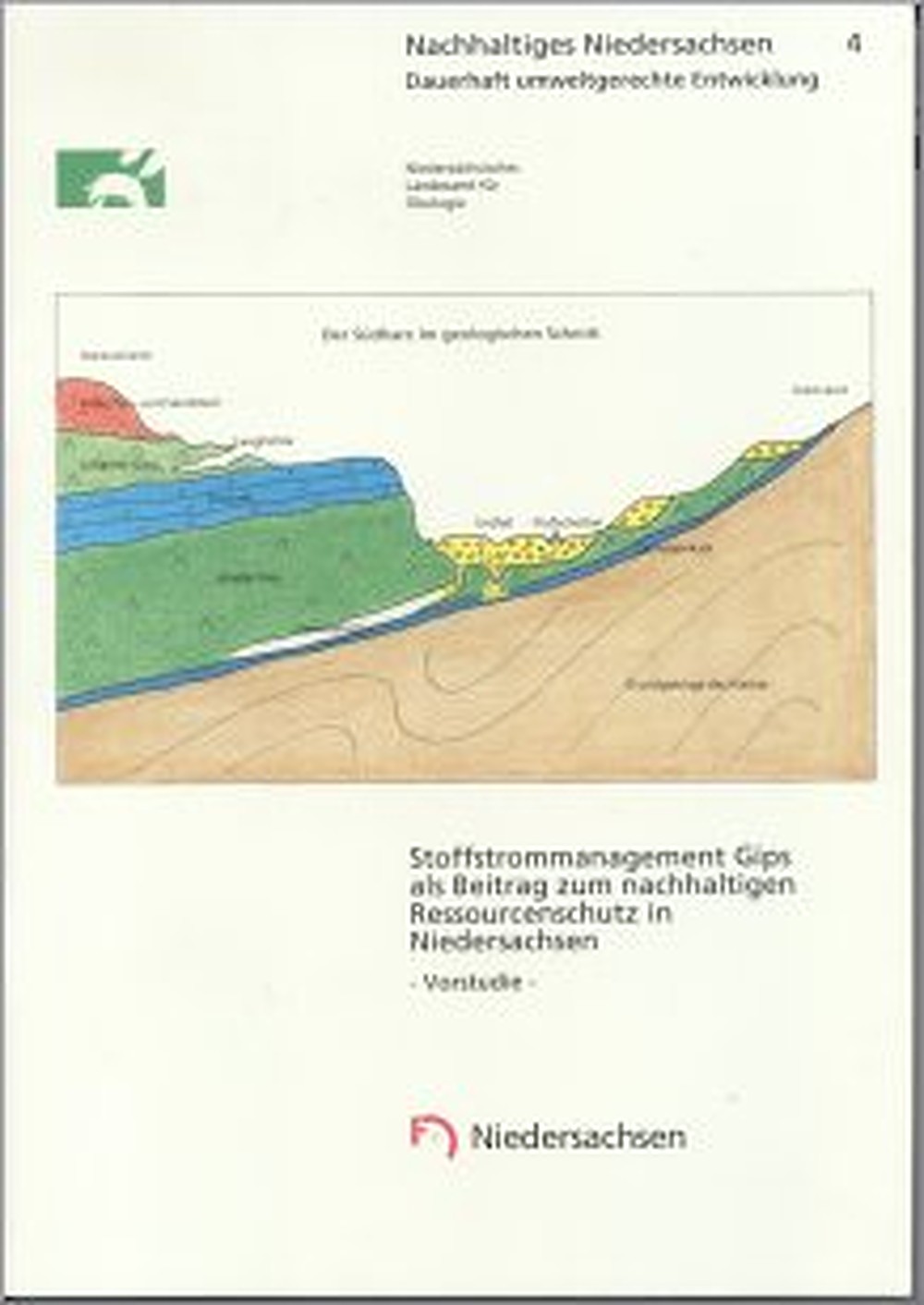 Image de couverture de:  - Stoffstrommanagement Gips als Beitrag zum nachhaltigen Ressourcenschutz in Niedersachsen - Vorstudie -