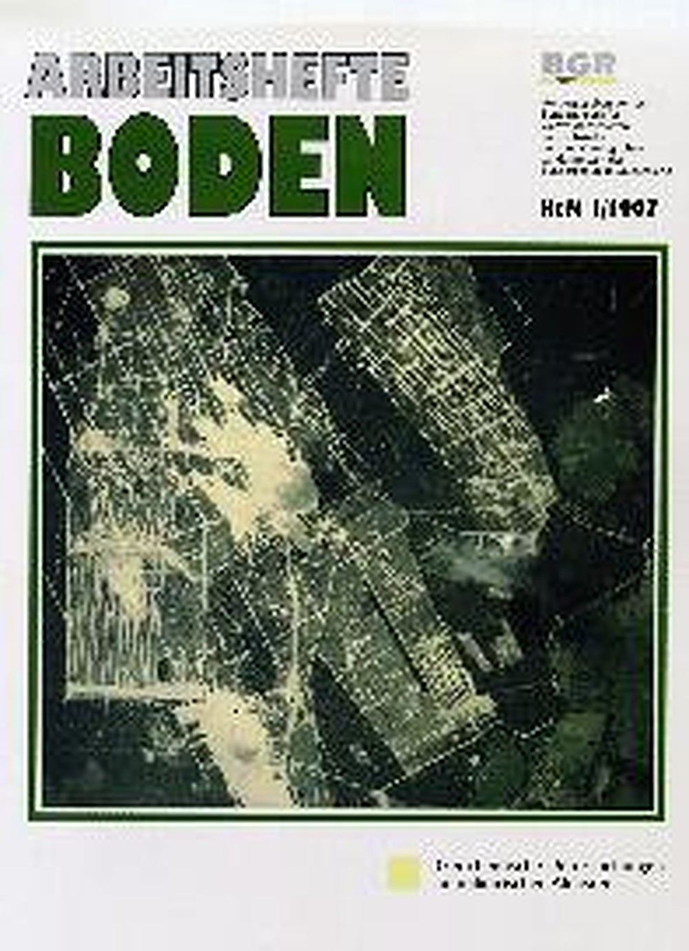 Cover image of:  - Leitfaden zur geochemischen Erkundung und Bewertung 
von Kontaminationen auf militärisch genutzten 
Liegenschaften 