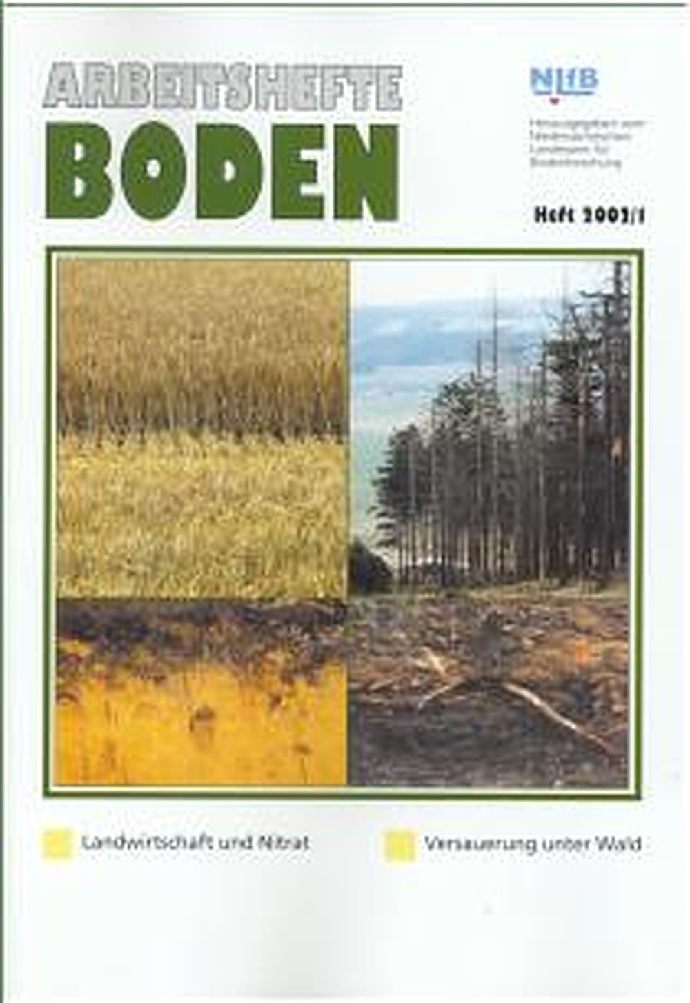 Cover image of: Bernhard Scheffer; Susanne Prechtel; Jürgen Schneider - Landwirtschaft und Nitrat. Versauerung unter Wald 
