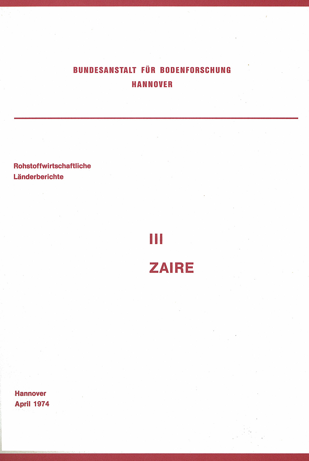 Cover image of:  - Zaire 