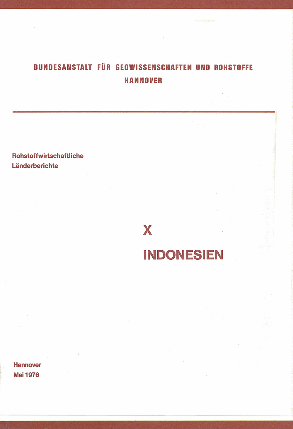 Image de couverture de:  - Indonesien