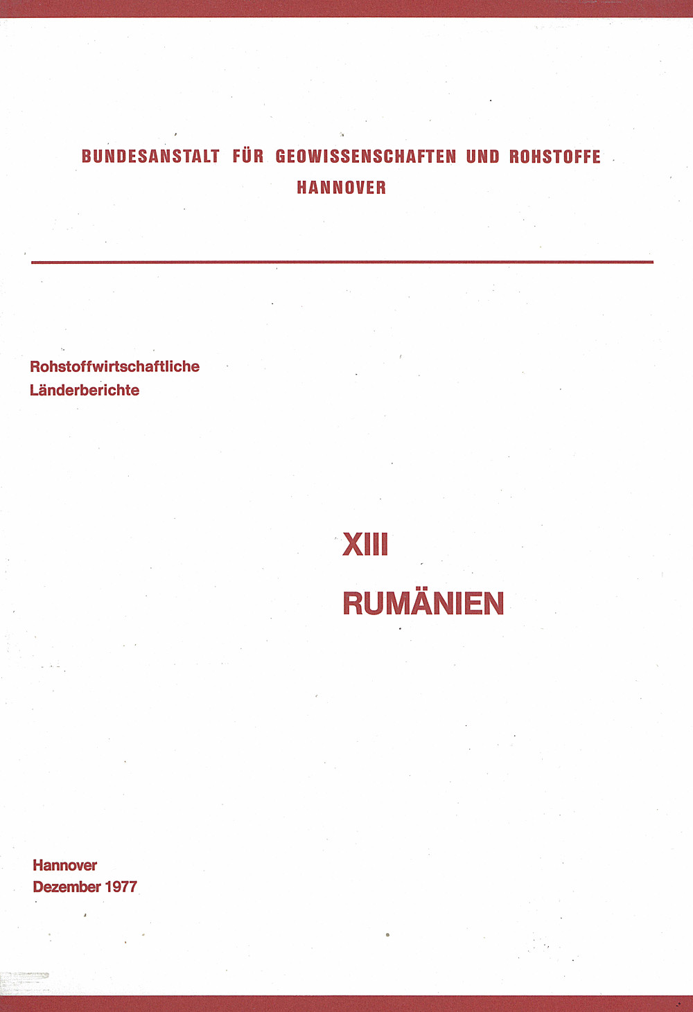 Cover image of:  - Rumänien 