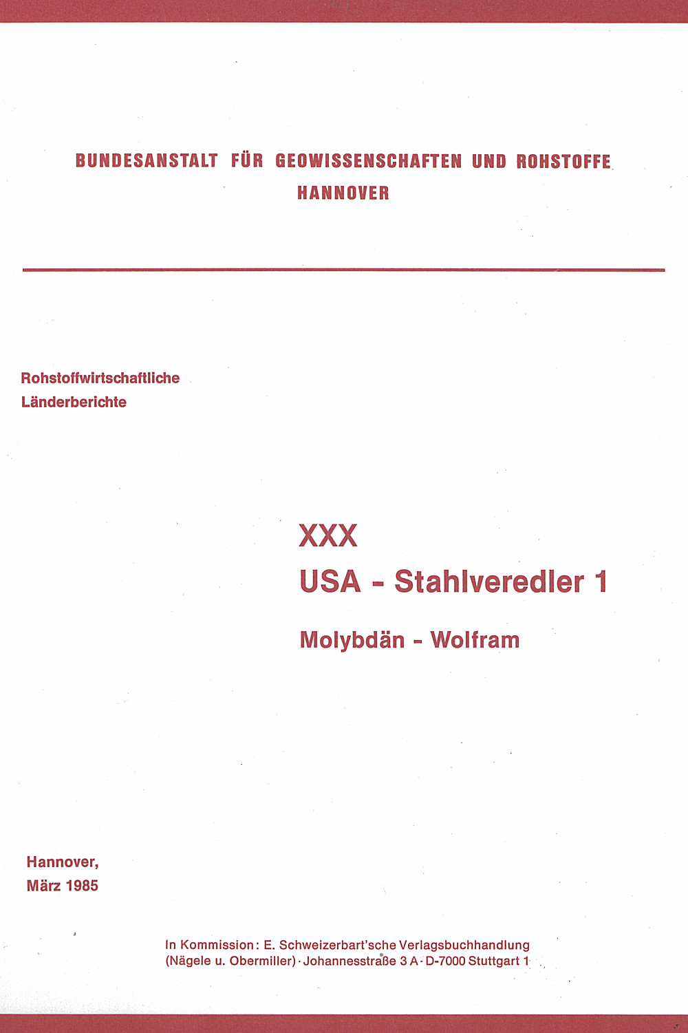 Image de couverture de:  - USA-Stahlveredler I. 