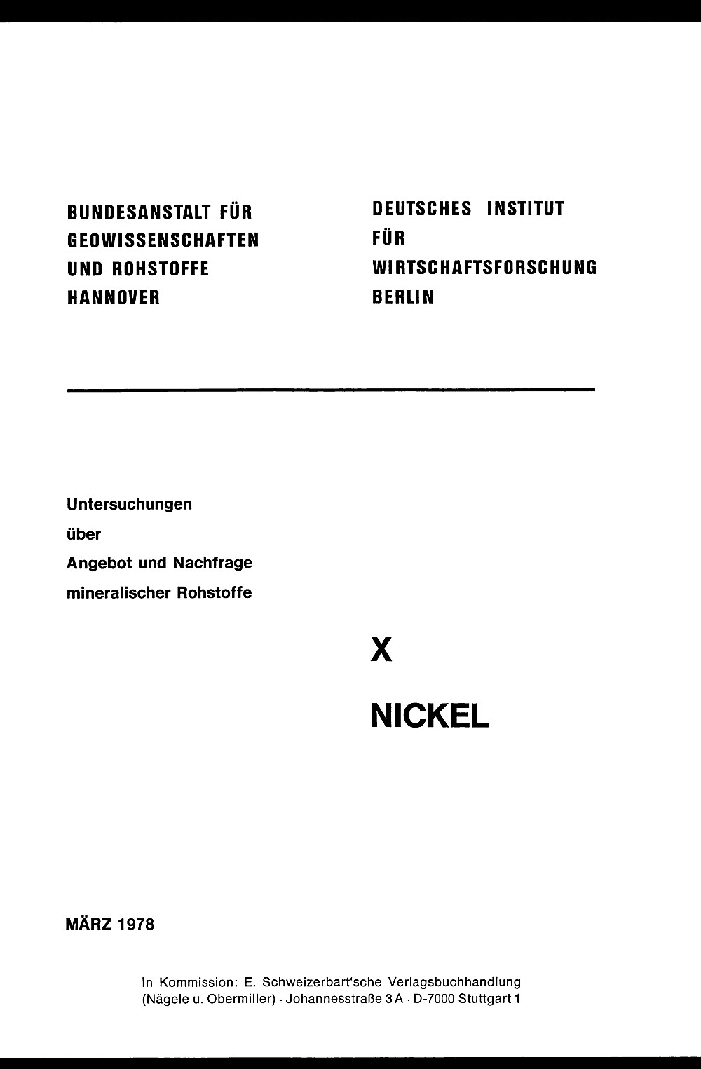 Cover image of:  - Nickel 
