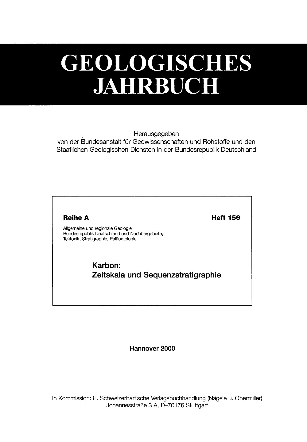 Cover image of:  - Karbon: Zeitskala und Sequenzstratigraphie A Carboniferous Time Scale 2000: Discussion and Use of Geological Parameters
as Time Indicators from Central and Western Europe. Sequenzstratigraphie des kohleführenden Oberkarbons
im Ruhr-Becken