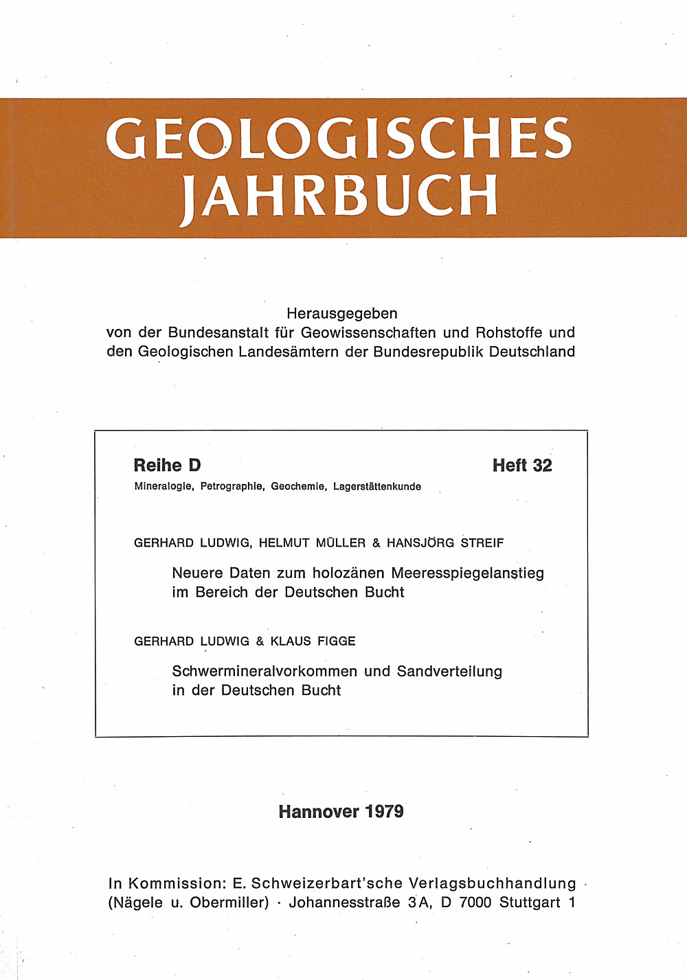 Cover image of:  - Geologisches Jahrbuch, Reihe D, Heft D32 
