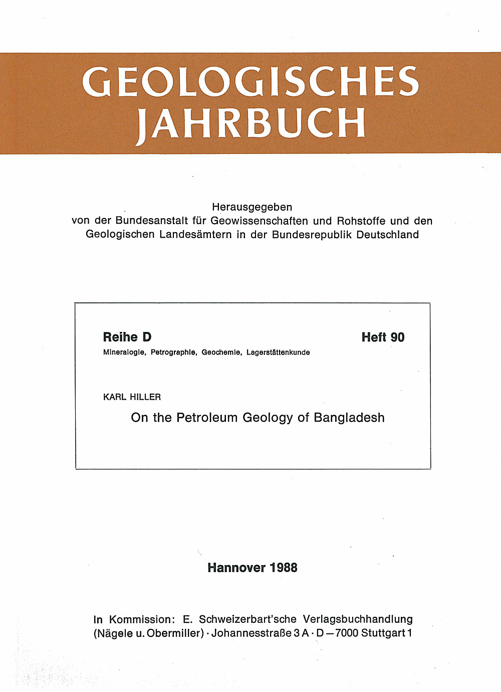 Image de couverture de: Karl Hiller - On the petroleum geology of Bangladesh 