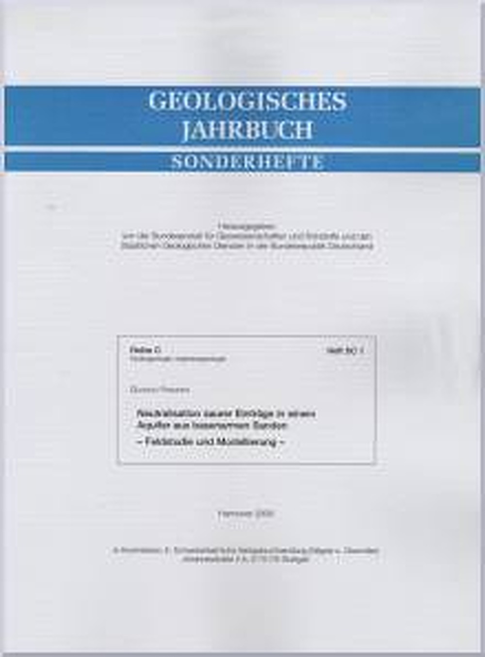 Cover image of: Gudrun Franken - Neutralisation saurer Einträge in einem Aquifer aus 
basenarmen Sanden Feldstudie und Modellierung
