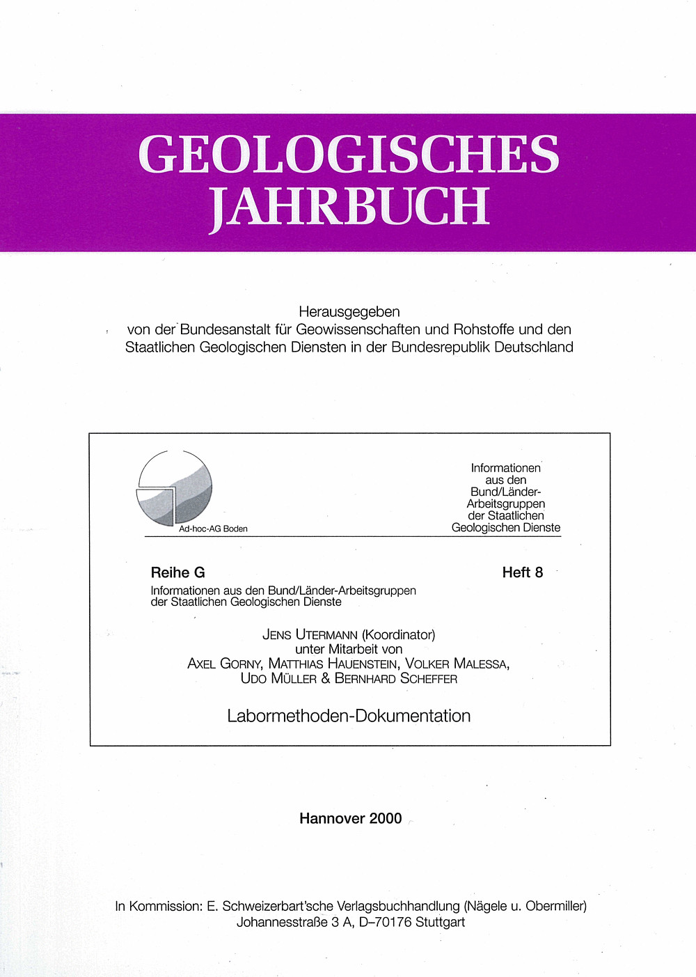 Image de couverture de:  - Labormethoden-Dokumentation 