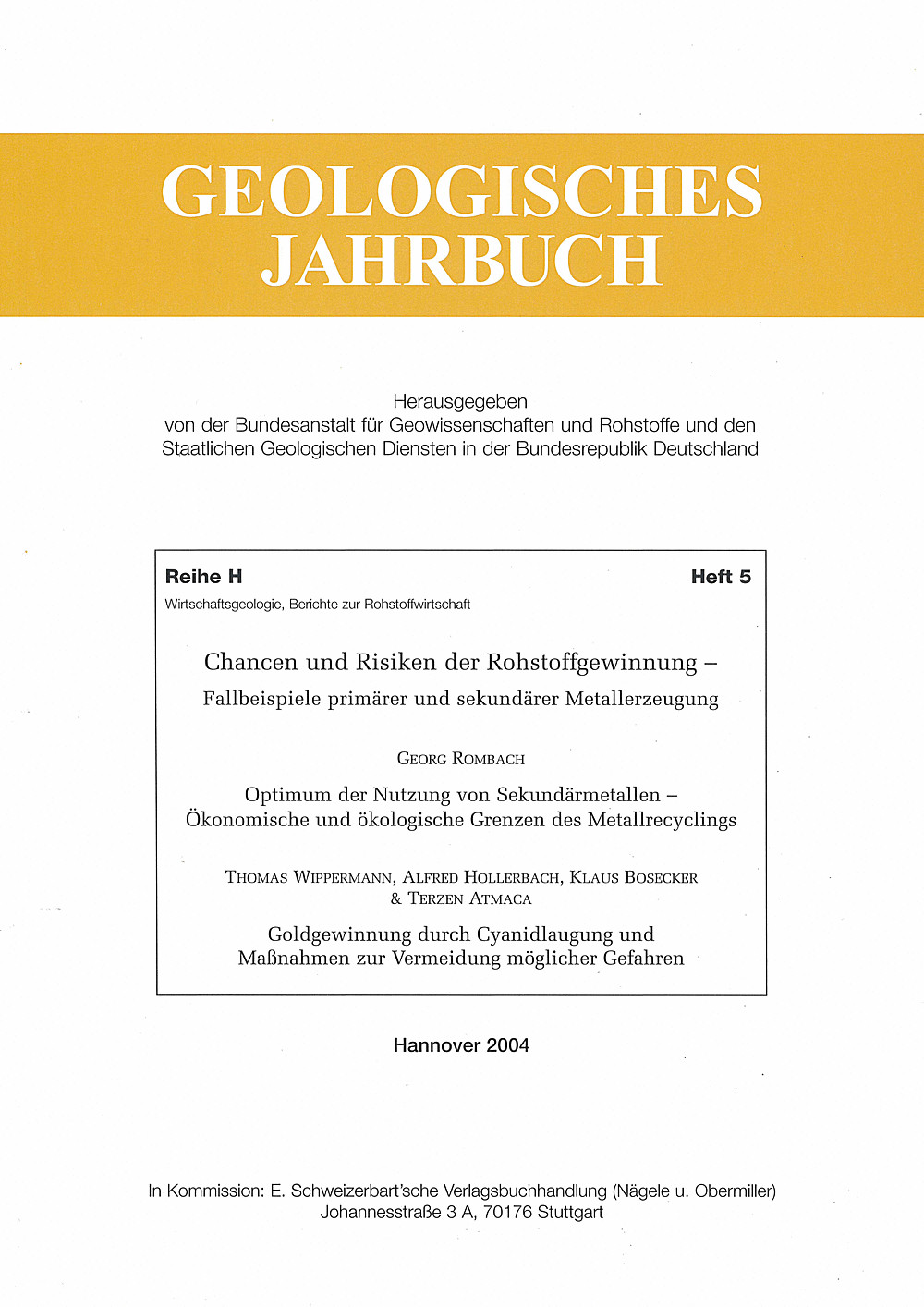 Cover image of:  - Chancen und Risiken der Rohstoffgewinnung <br>
Fallbeispiele primärer und sekundärer Metallerzeugung 