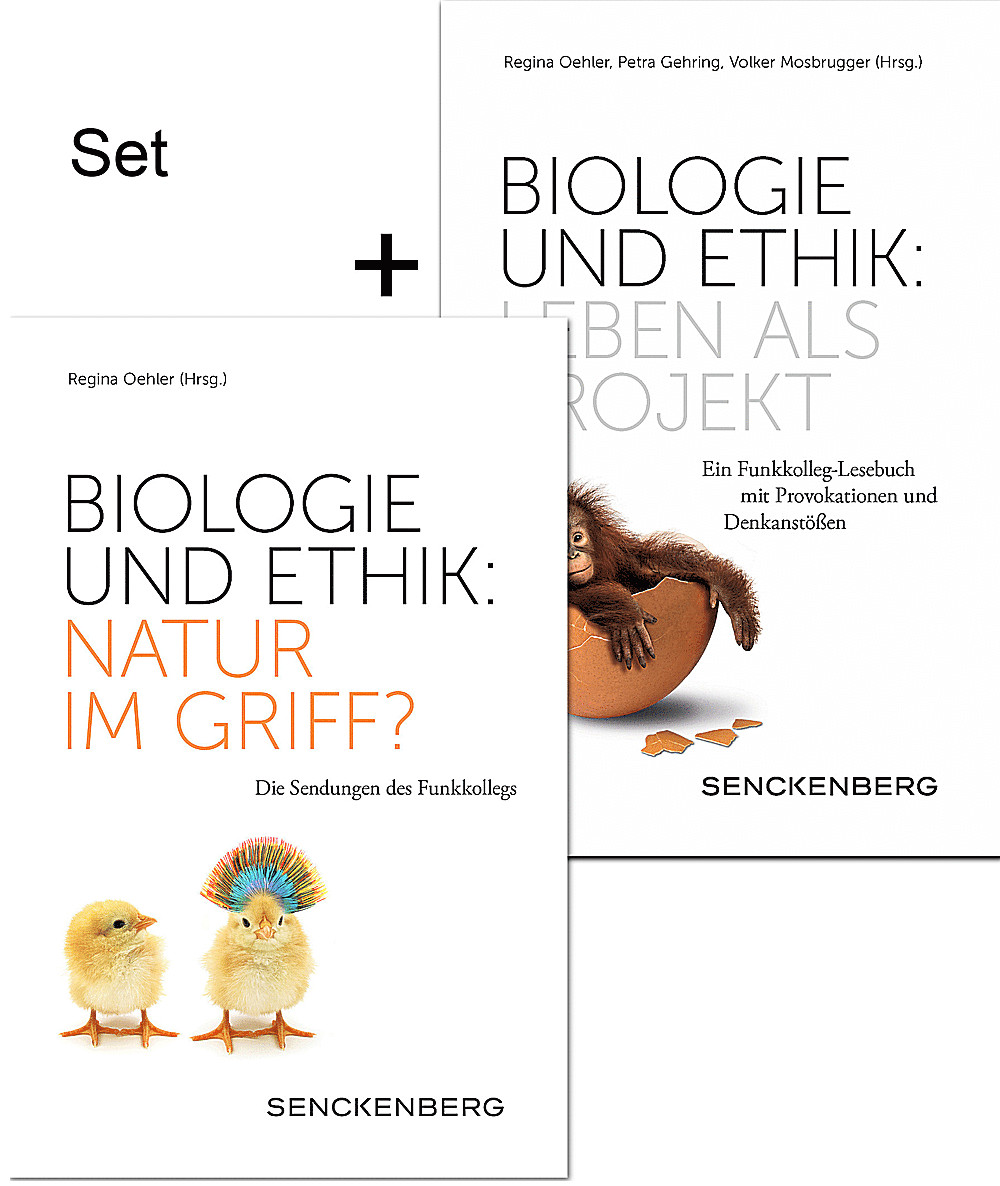 Cover image of: - Set: Biologie und Ethik: Leben als Projekt<br>
ISBN: 978-3-510-61409-7 + <br>
Biologie und Ethik: Natur im Griff?<br>
ISBN: 978-3-510-61412-7
(Senckenberg-Buch 78 + 81)